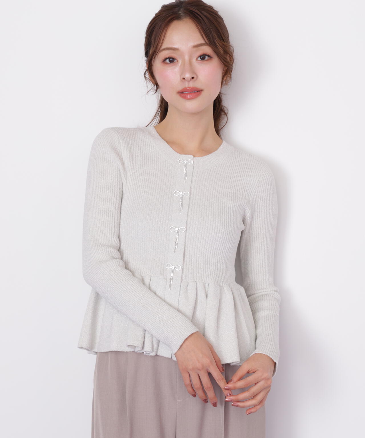 ラメモールペプラムニット | JILL by JILL STUART（ジル バイ ジル
