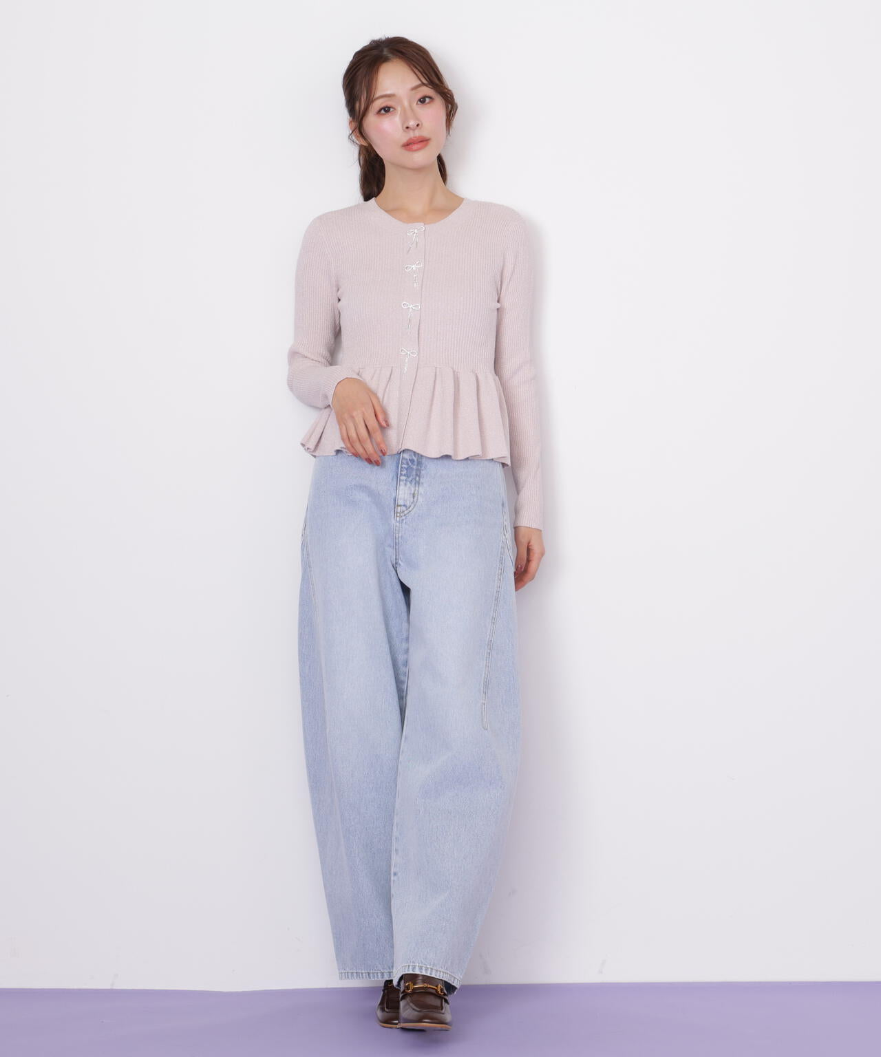 ラメモールペプラムニット | JILL by JILL STUART（ジル バイ ジル