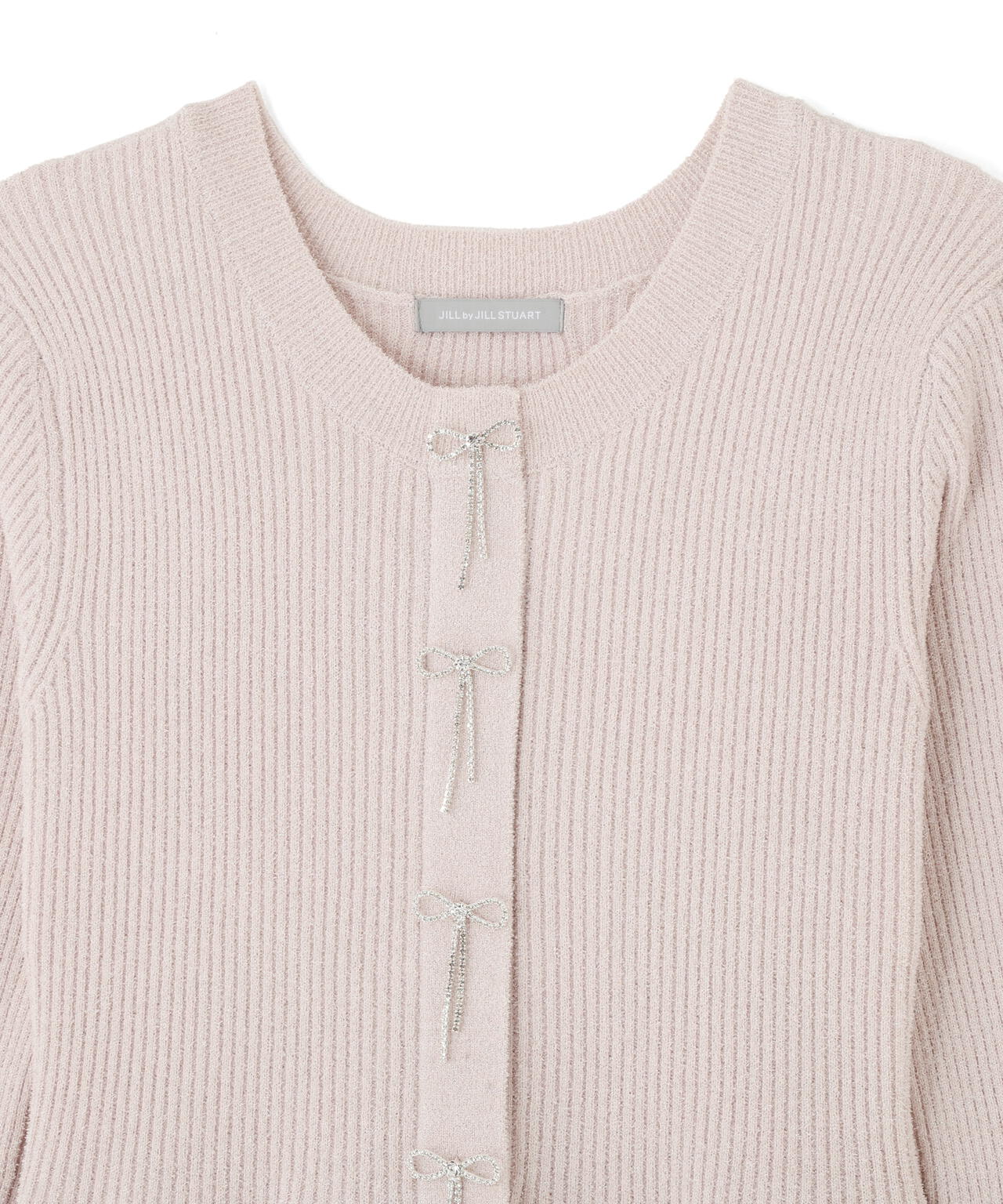 ラメモールペプラムニット