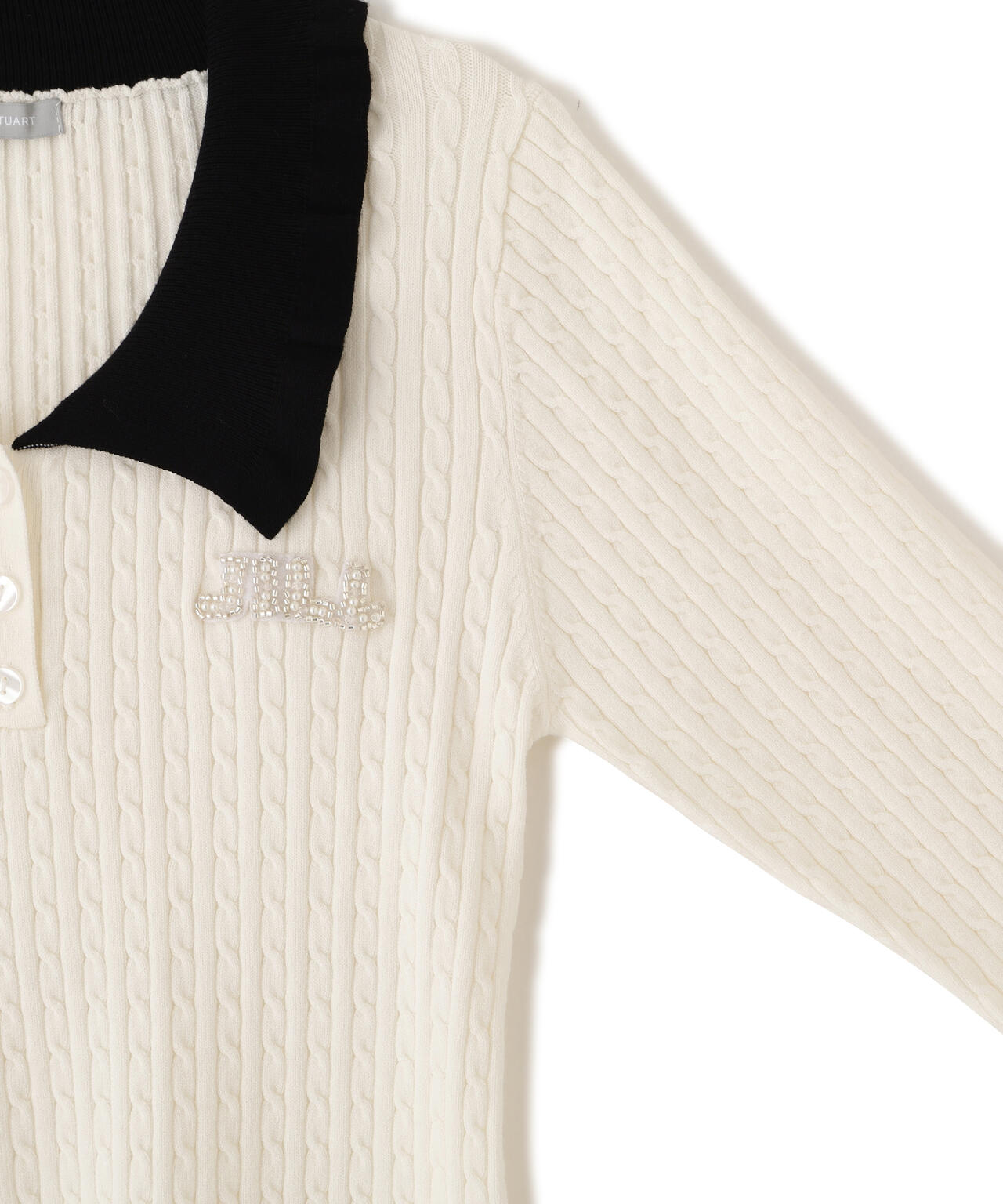 ビジューロゴケーブルニット | JILL by JILL STUART（ジル バイ ジル