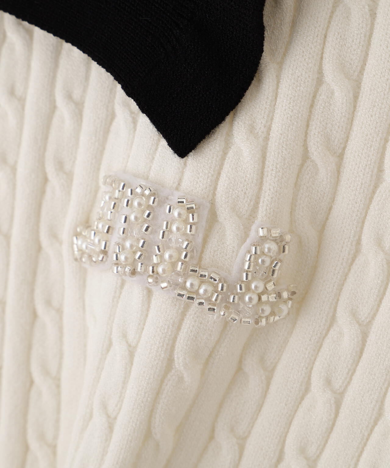 ビジューロゴケーブルニット | JILL by JILL STUART（ジル バイ ジル