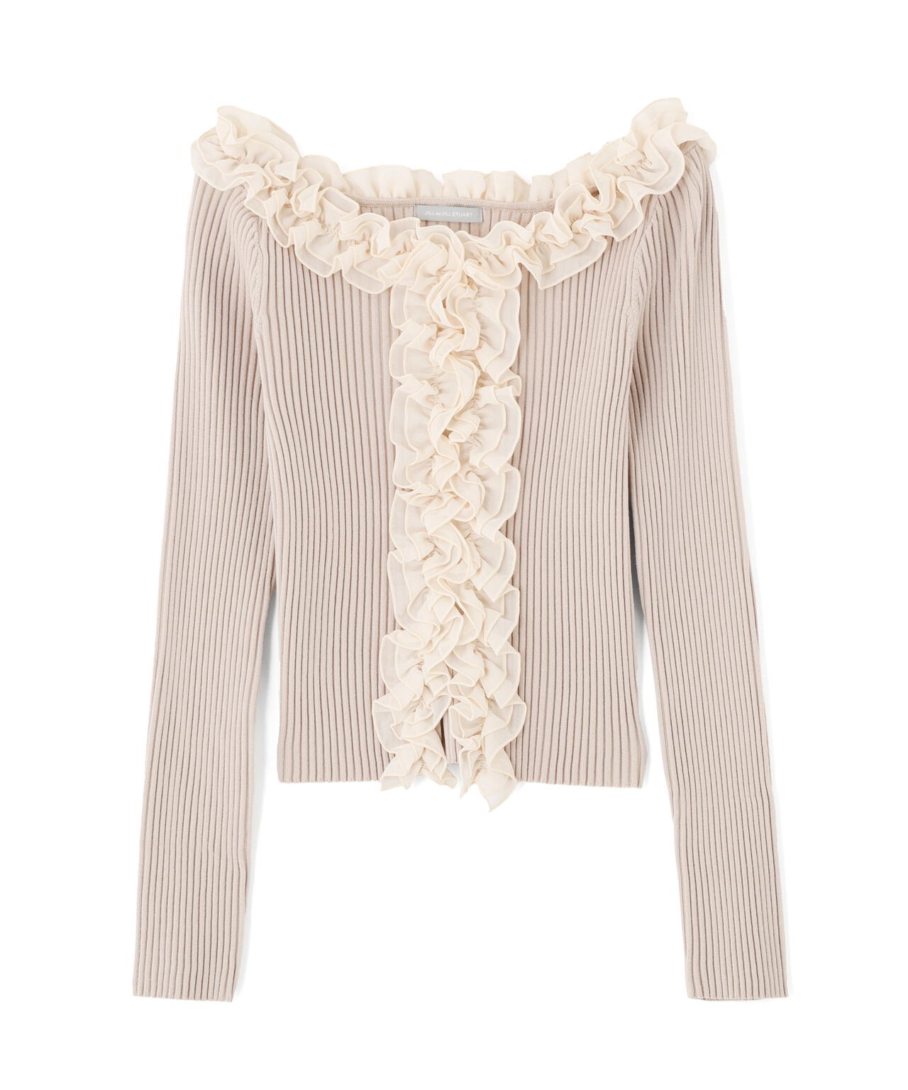 JILL by JILL STUART フリルトリムニット フリルトリムニット | JILL by JILL STUART（ジル バイ ジル
