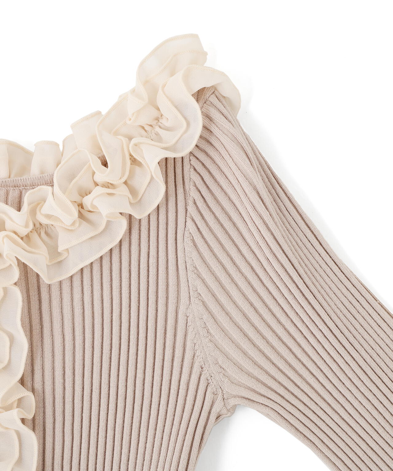 フリルトリムニット