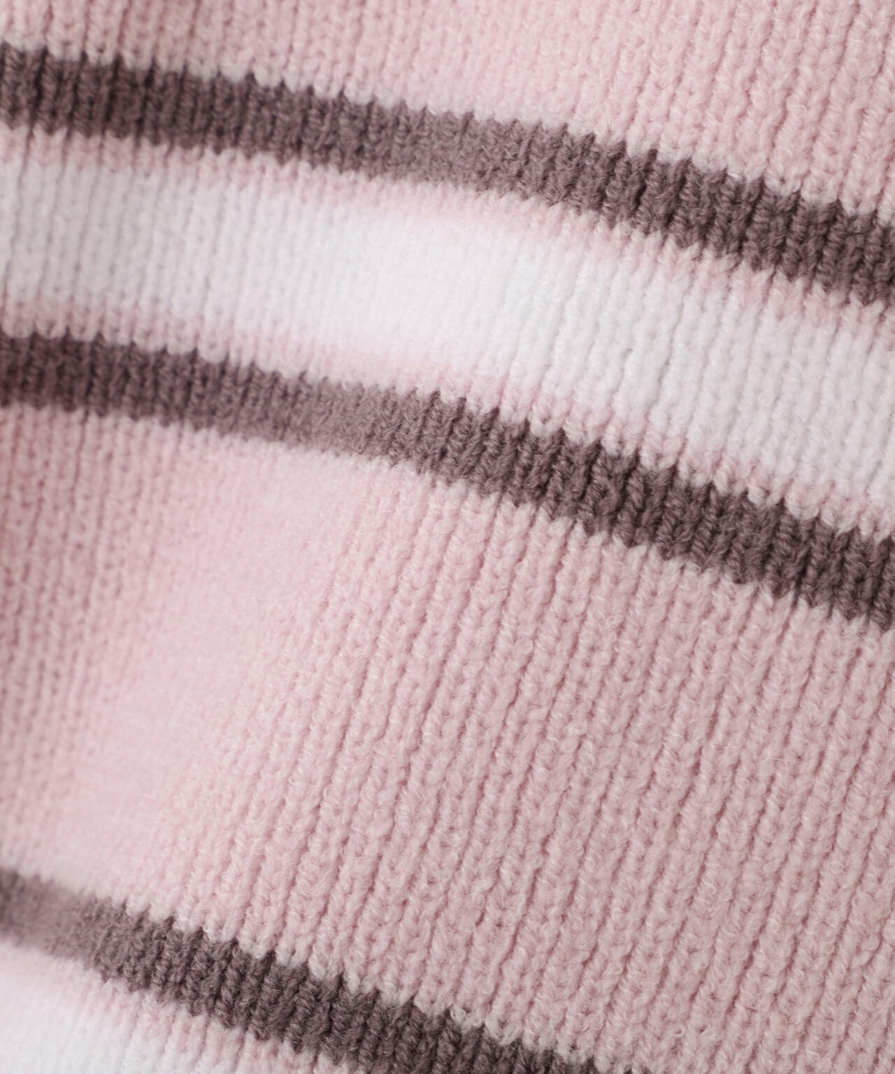 衿付きクロップドゆるニット