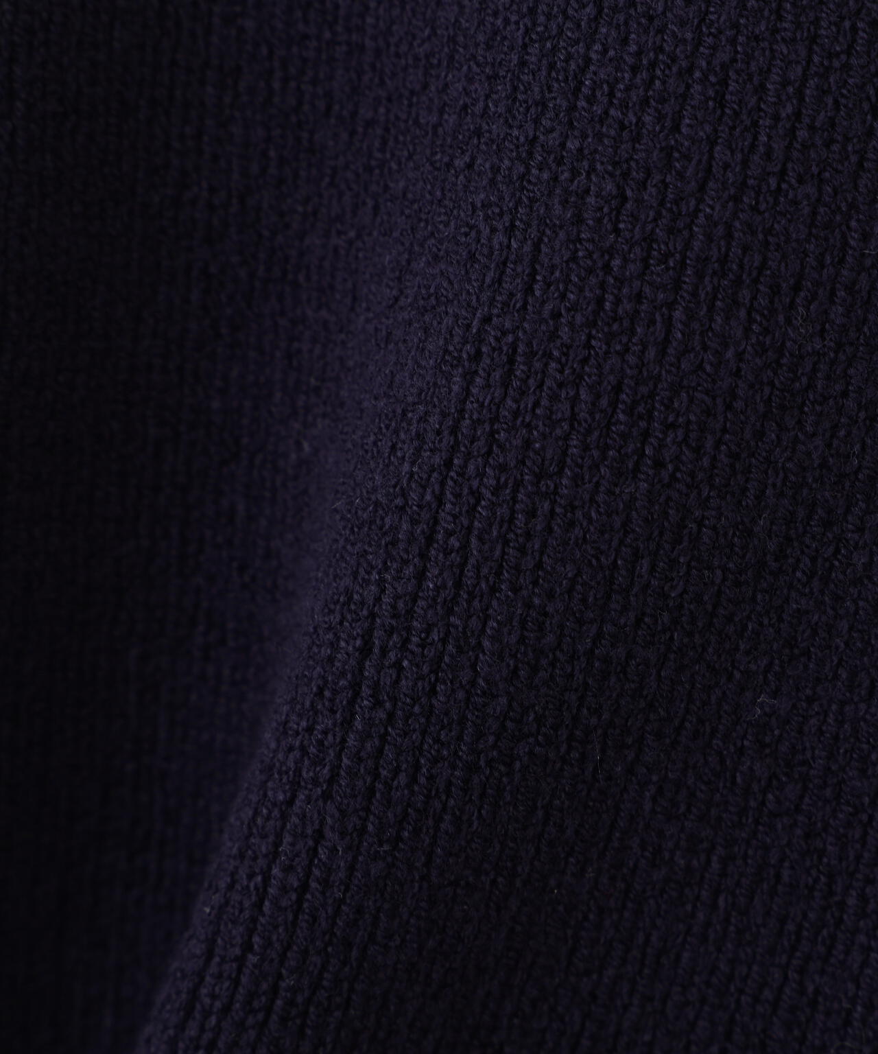 衿付きクロップドゆるニット