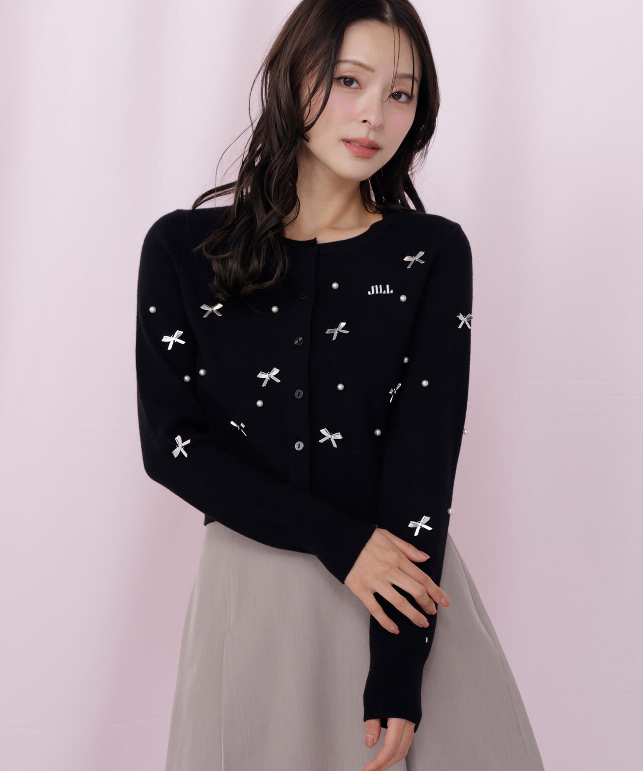 リボントッピングカーディガン | JILL by JILL STUART（ジル バイ ジル