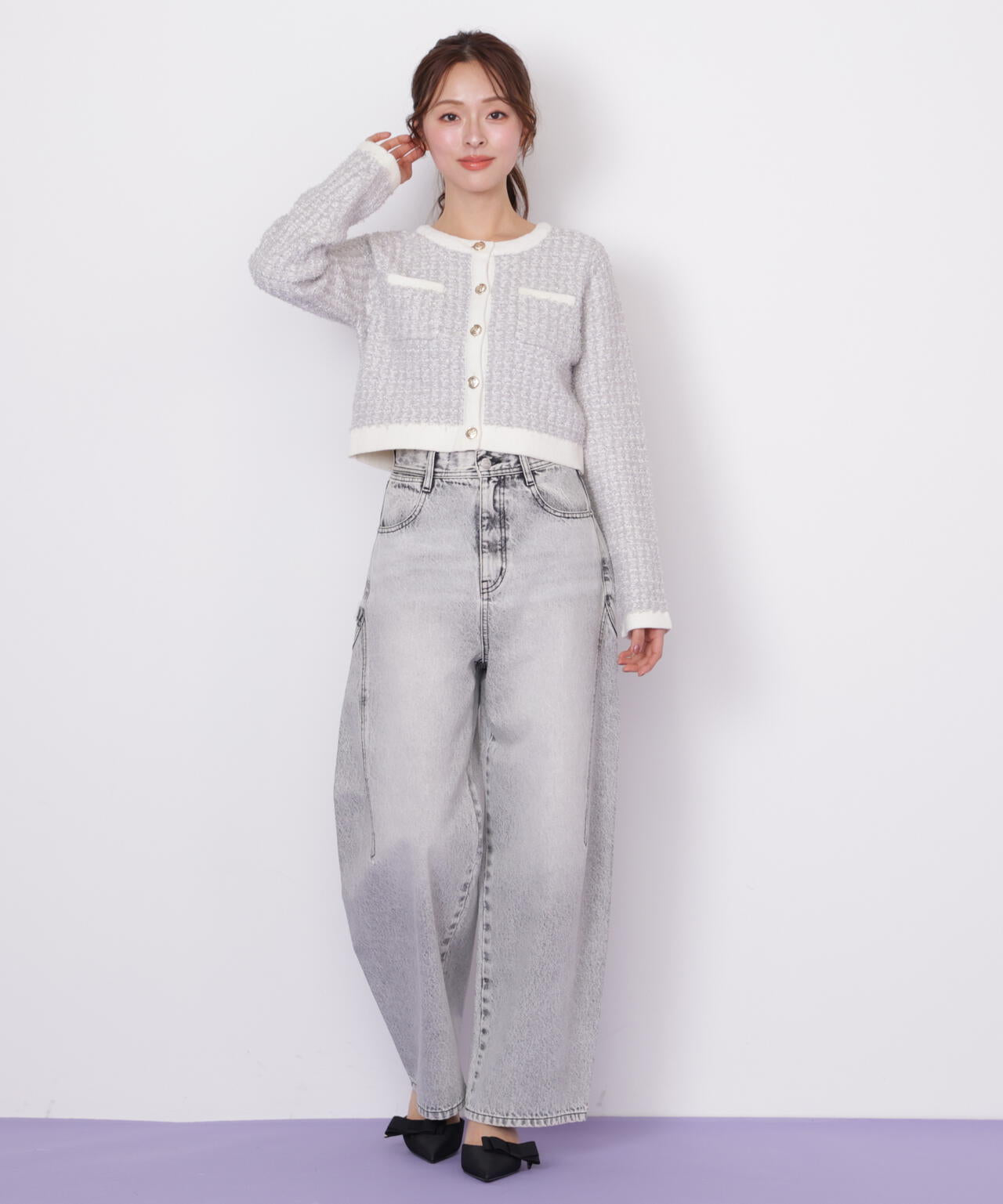 ミックスツイードニットジャケット | JILL by JILL STUART（ジル バイ