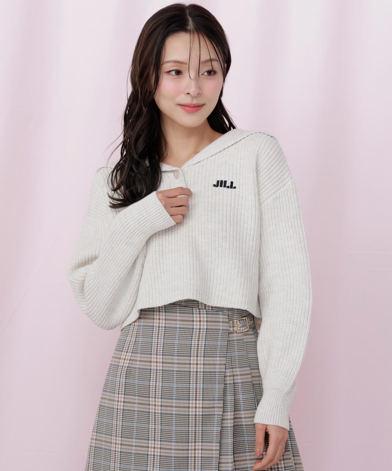 ビッグカラー畔ニット | JILL by JILL STUART（ジル バイ ジル