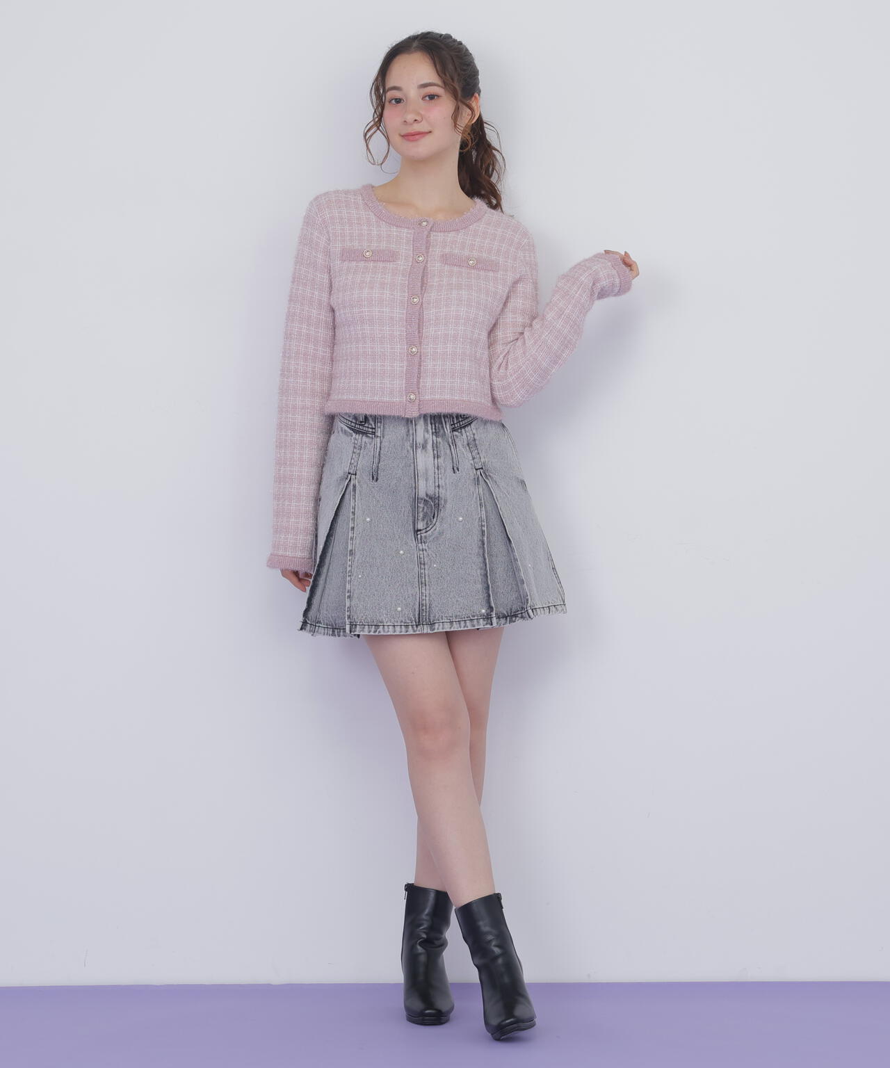 ラメツィードニットジャケット | JILL by JILL STUART（ジル バイ ジル