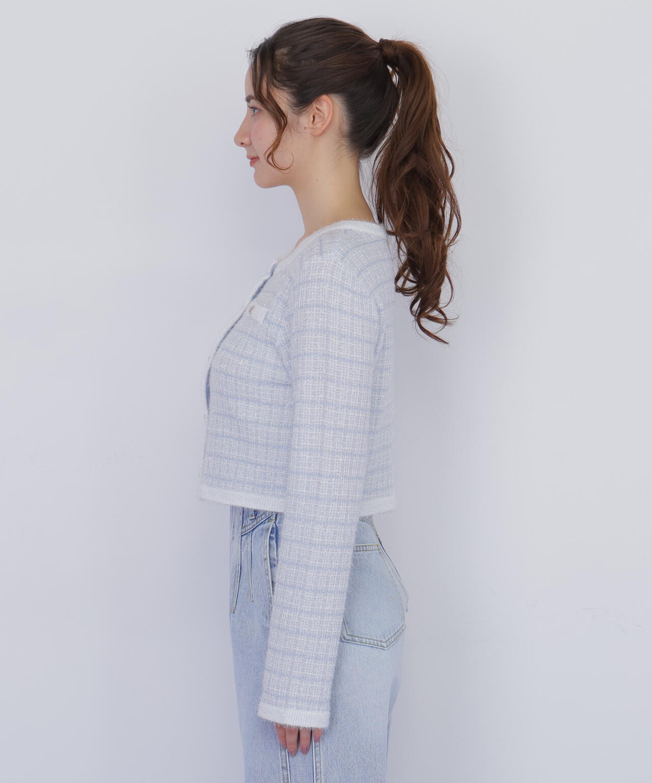 ラメツィードニットジャケット | JILL by JILL STUART（ジル バイ ジル
