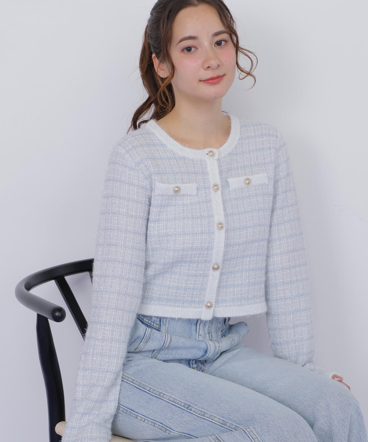 ラメツィードニットジャケット | JILL by JILL STUART（ジル バイ ジル