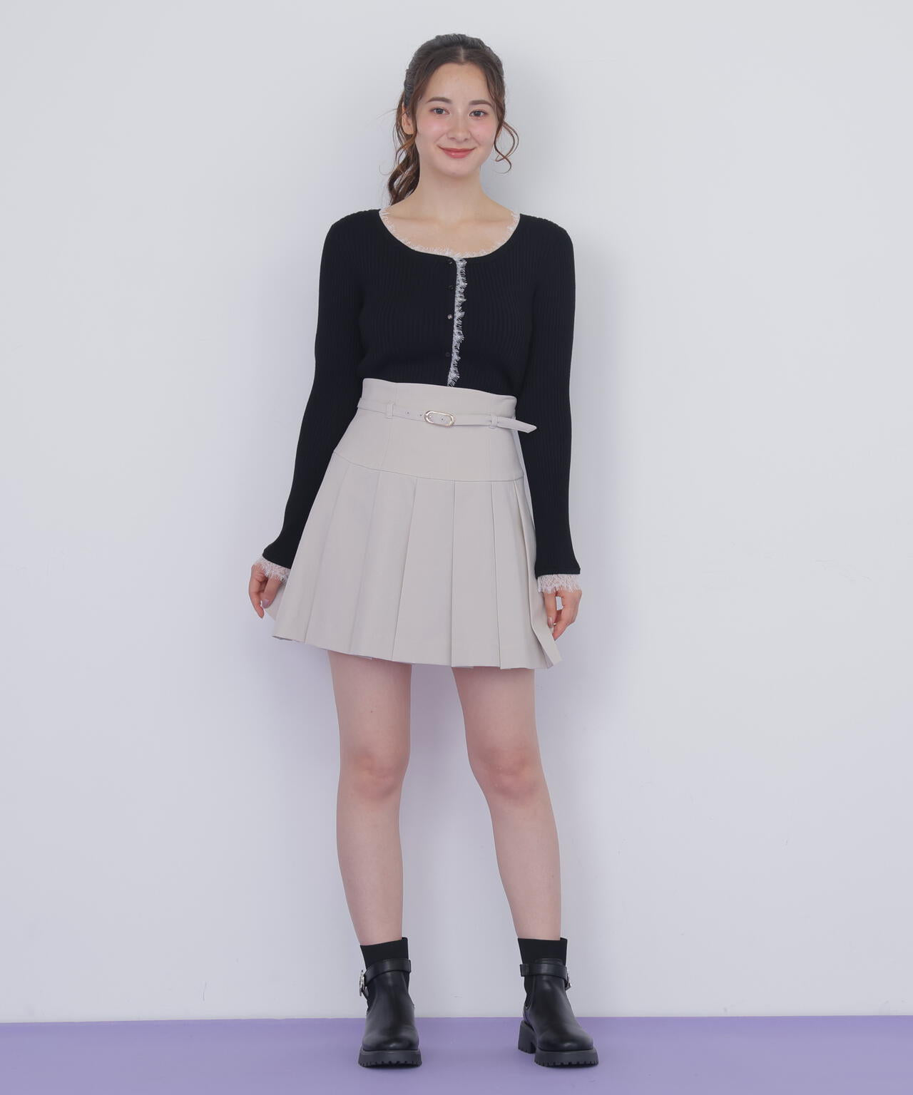 レーストリミングリブニット | JILL by JILL STUART（ジル バイ ジル