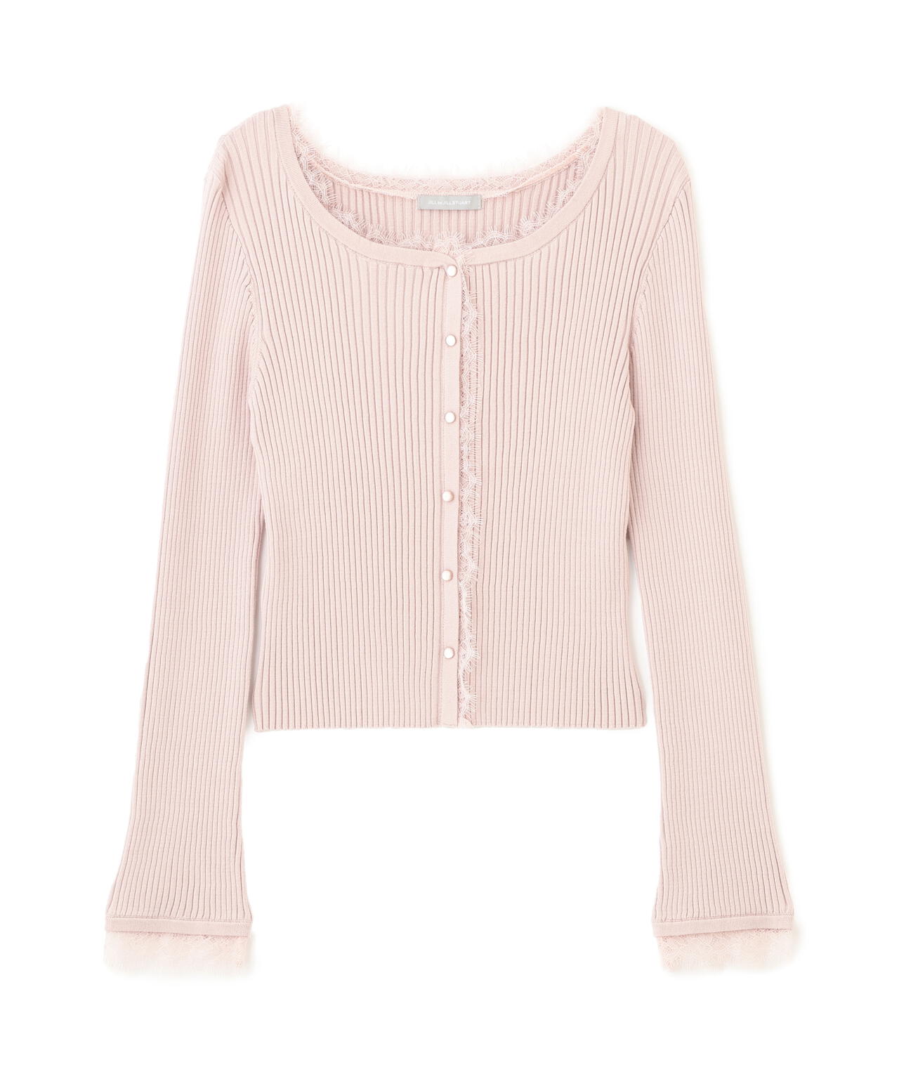 レーストリミングリブニット