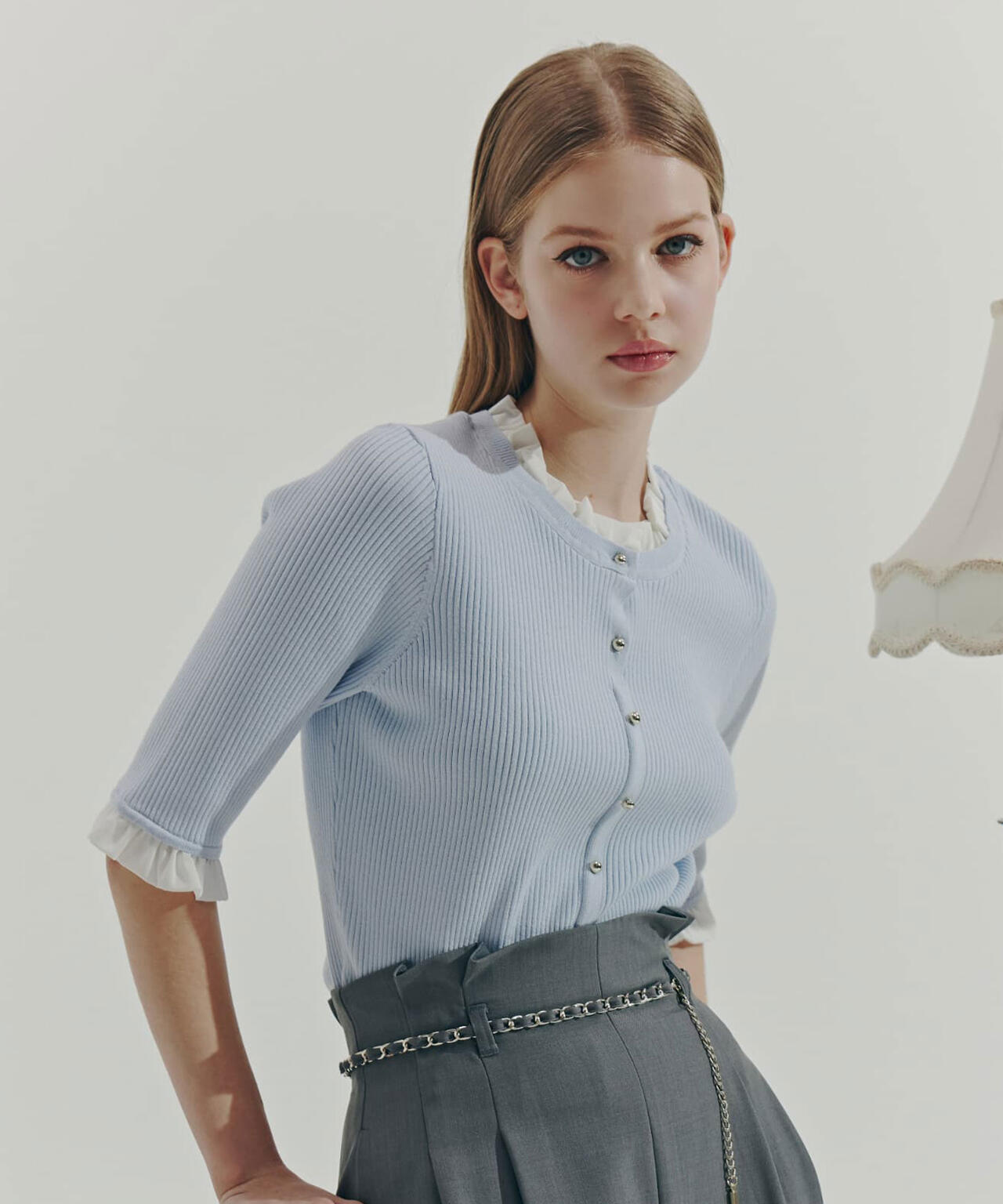 machatt 未使用フリルカラーリブニット フリルカラーリブニット | JILL by JILL STUART（ジル バイ ジル