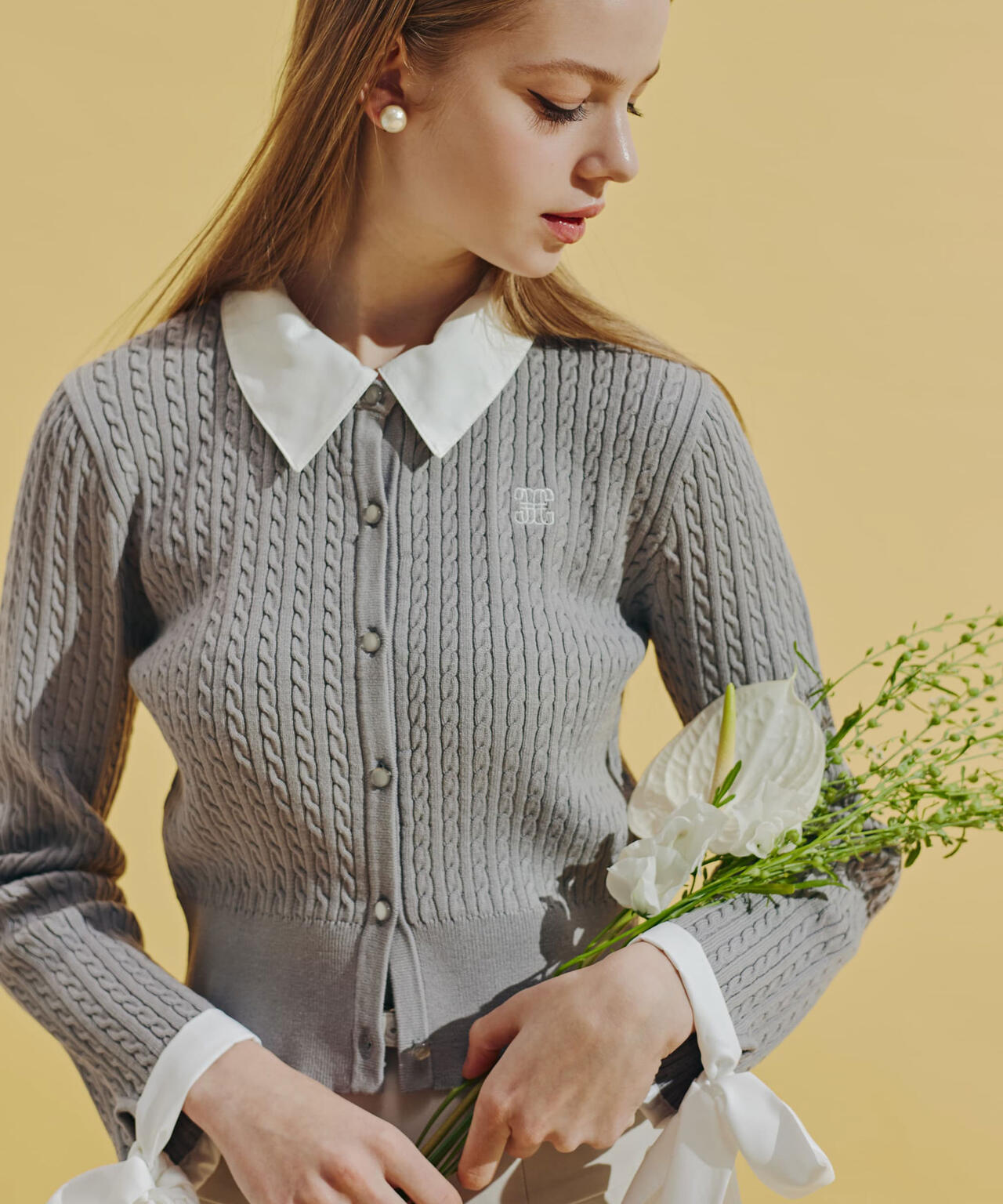 袖リボンケーブルカーディガン | JILL by JILL STUART（ジル バイ ジル