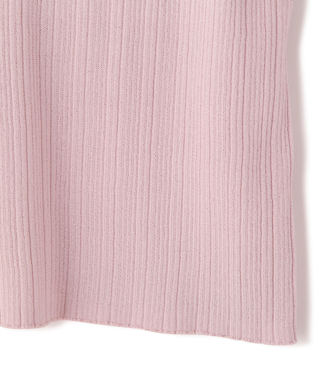 　袖シアースリットニット