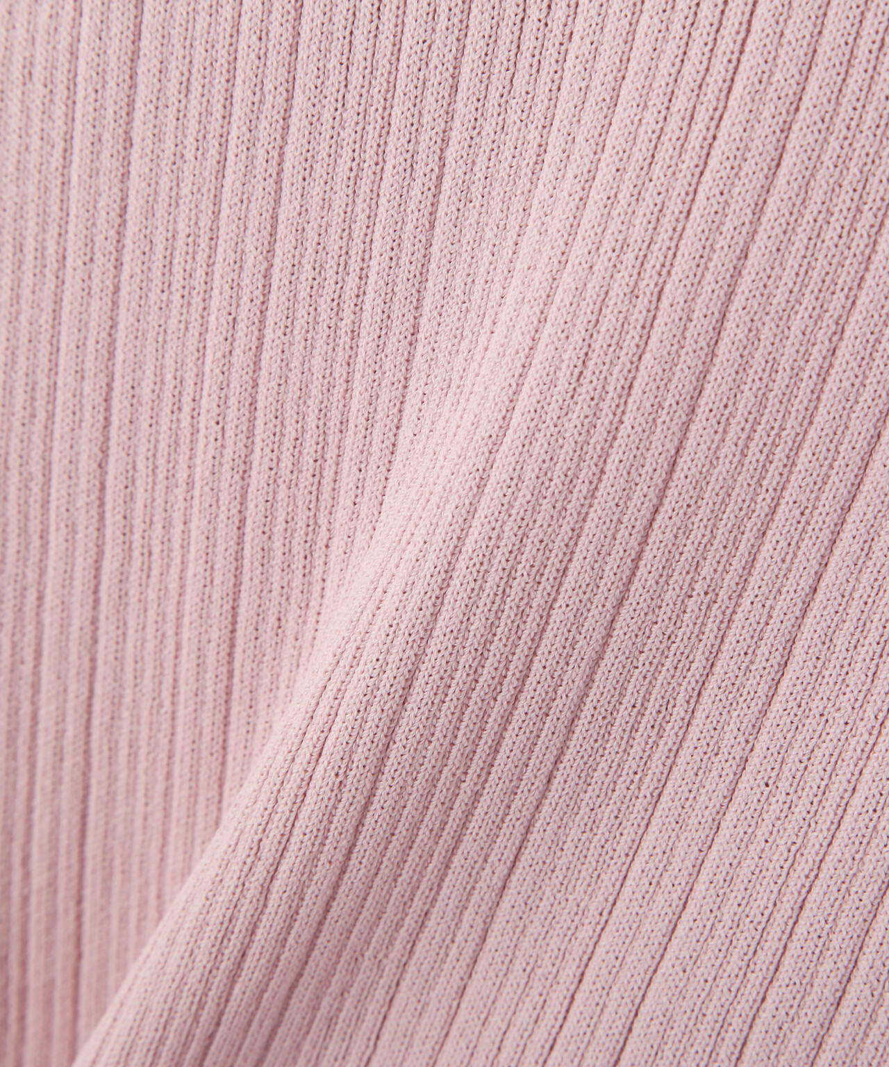 　袖シアースリットニット