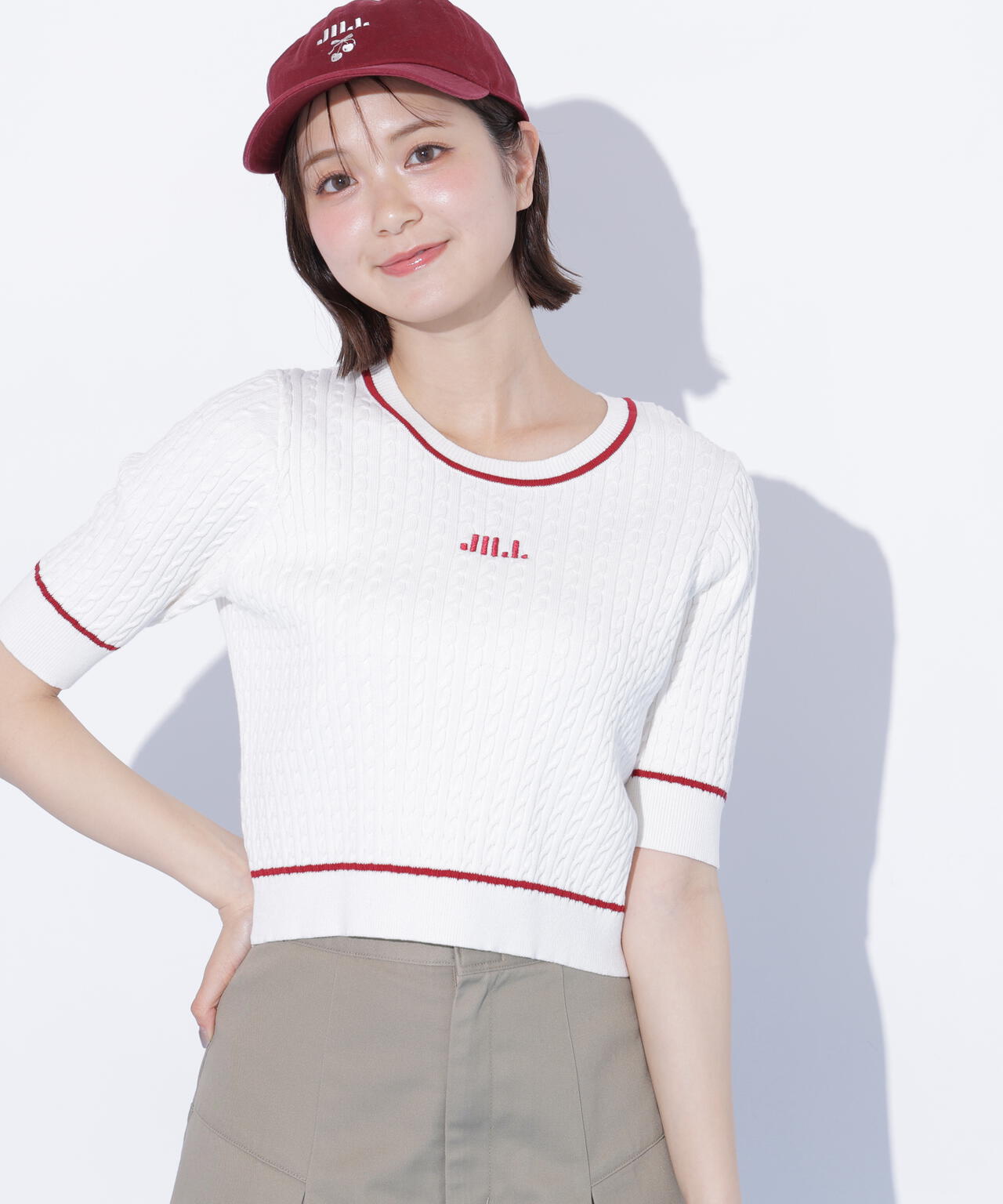 新品ジルバイ✨ミニクリアビーズニット JILL by JILL STUART（ジルバイジルスチュアート） ニット セーター