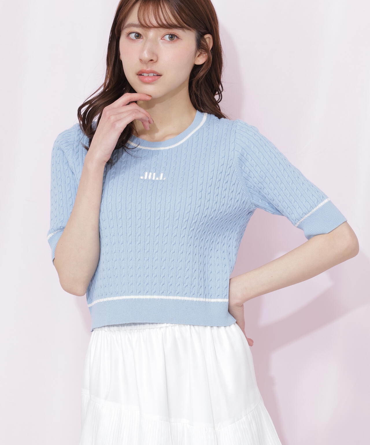 新品ジルバイ✨ミニクリアビーズニット JILL by JILL STUART（ジルバイジルスチュアート） ニット セーター