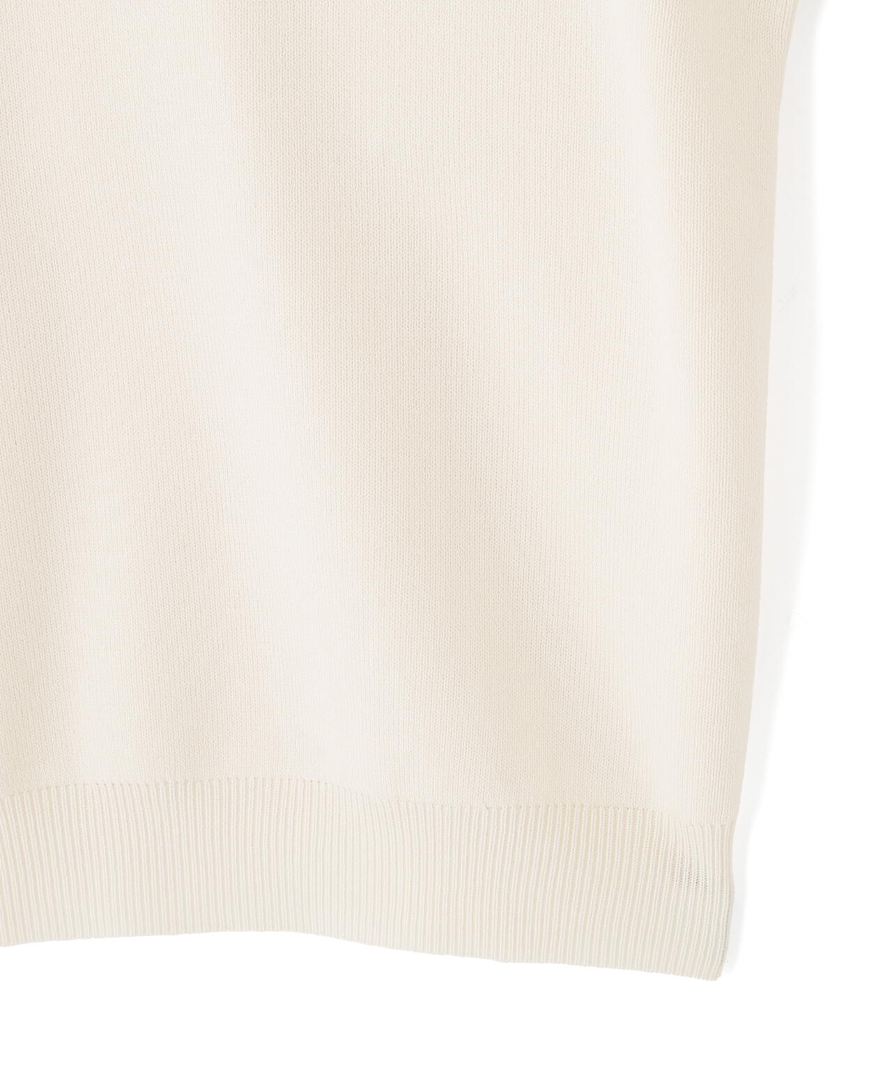 ラインリボン半袖ニット