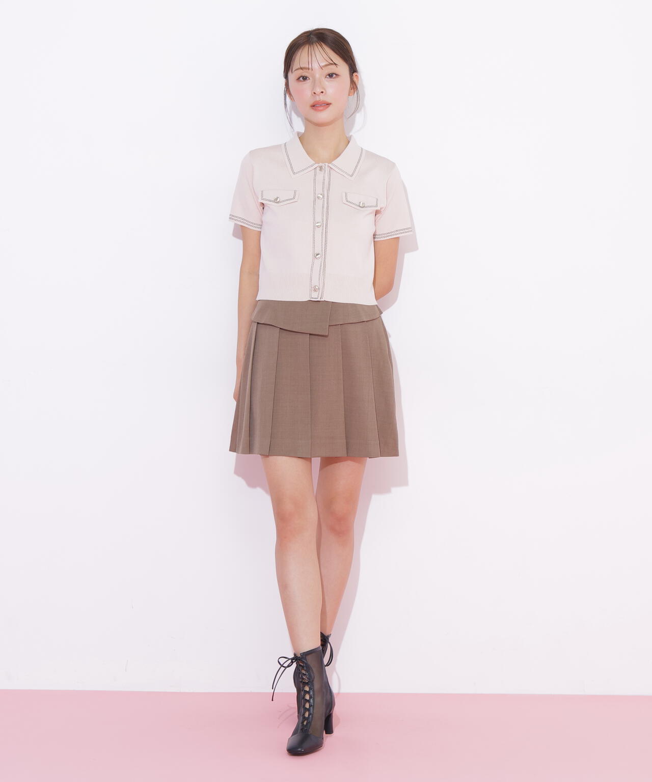 ステッチポロニット