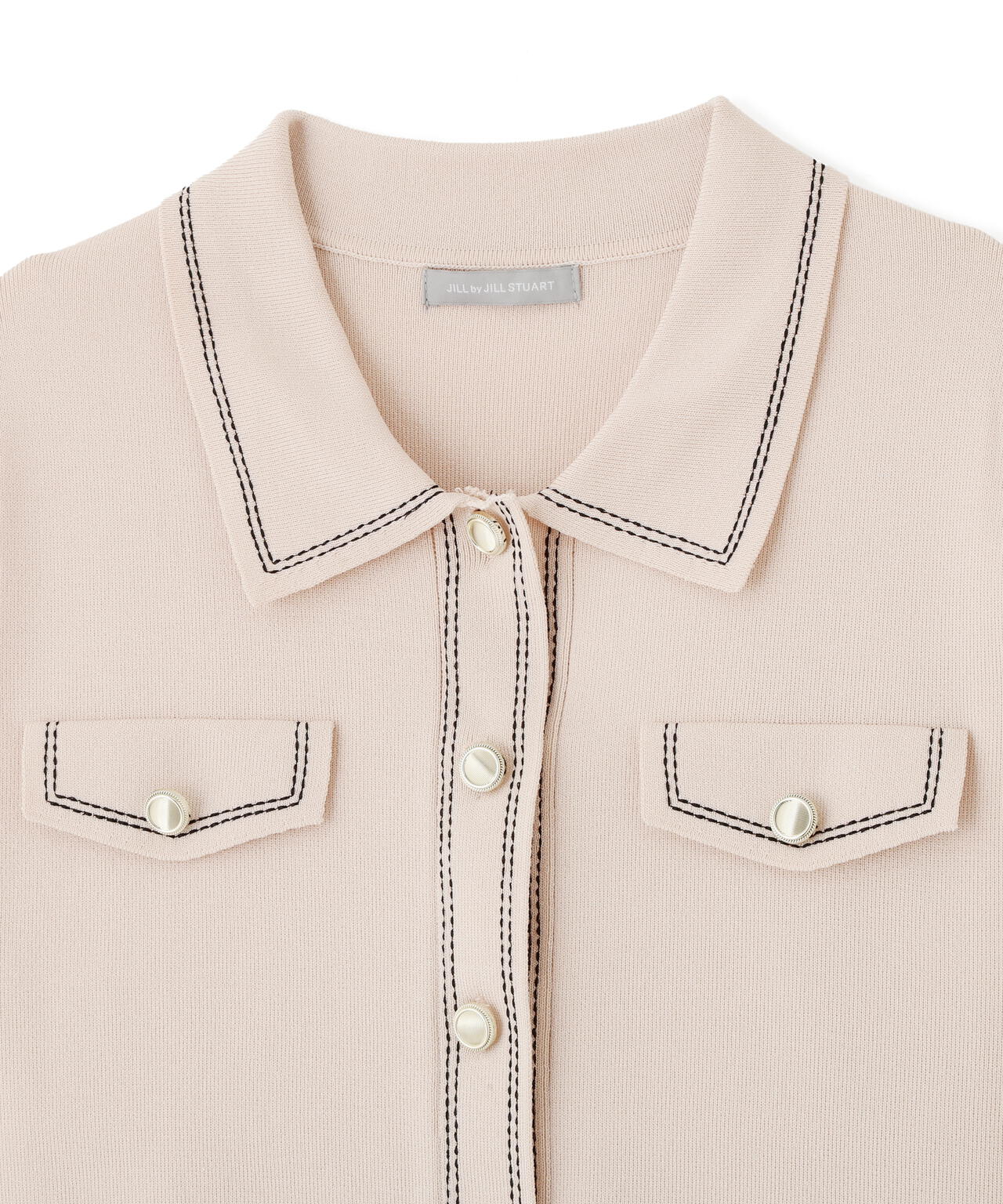 ステッチポロニット