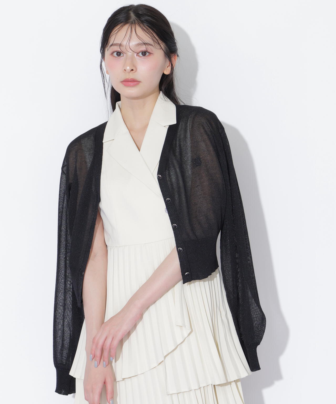 シャイニーシアーカーディガン | JILL by JILL STUART（ジル バイ ジル