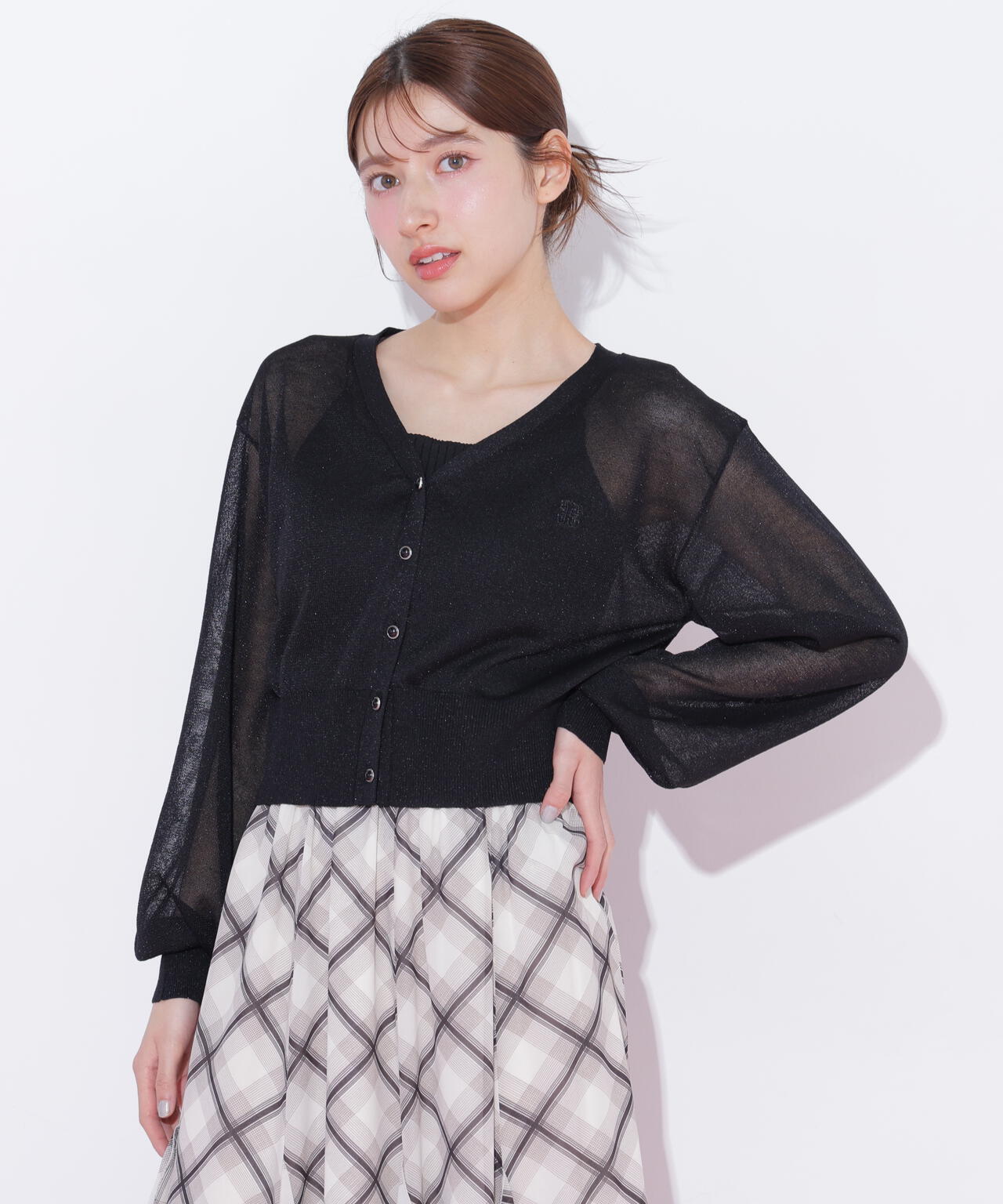 シャイニーシアーカーディガン