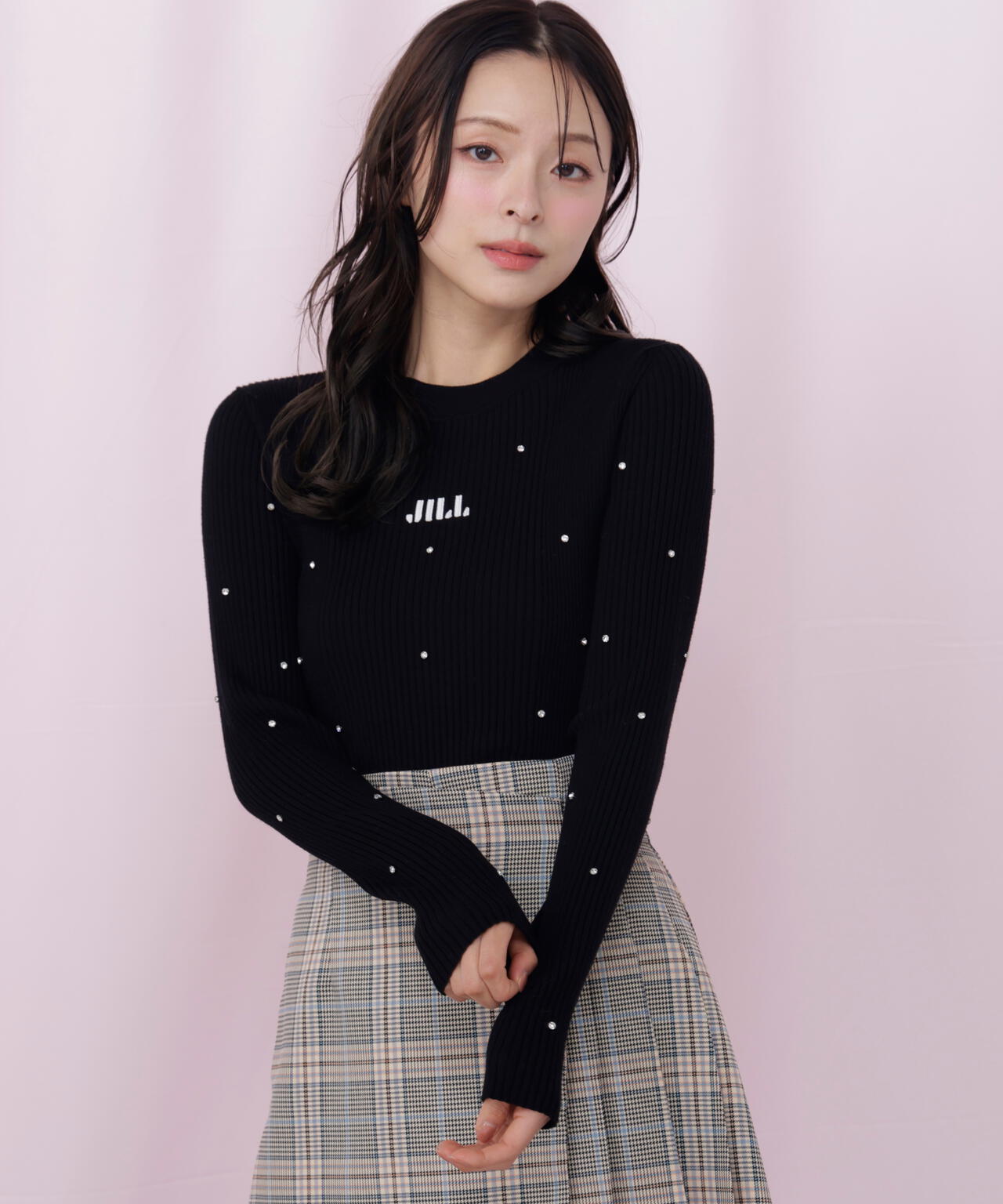 ビジューコンパクトロゴニット