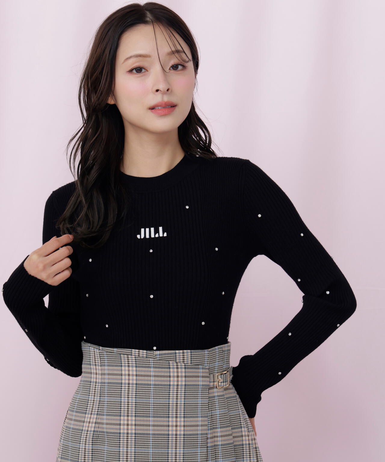 ビジューコンパクトロゴニット