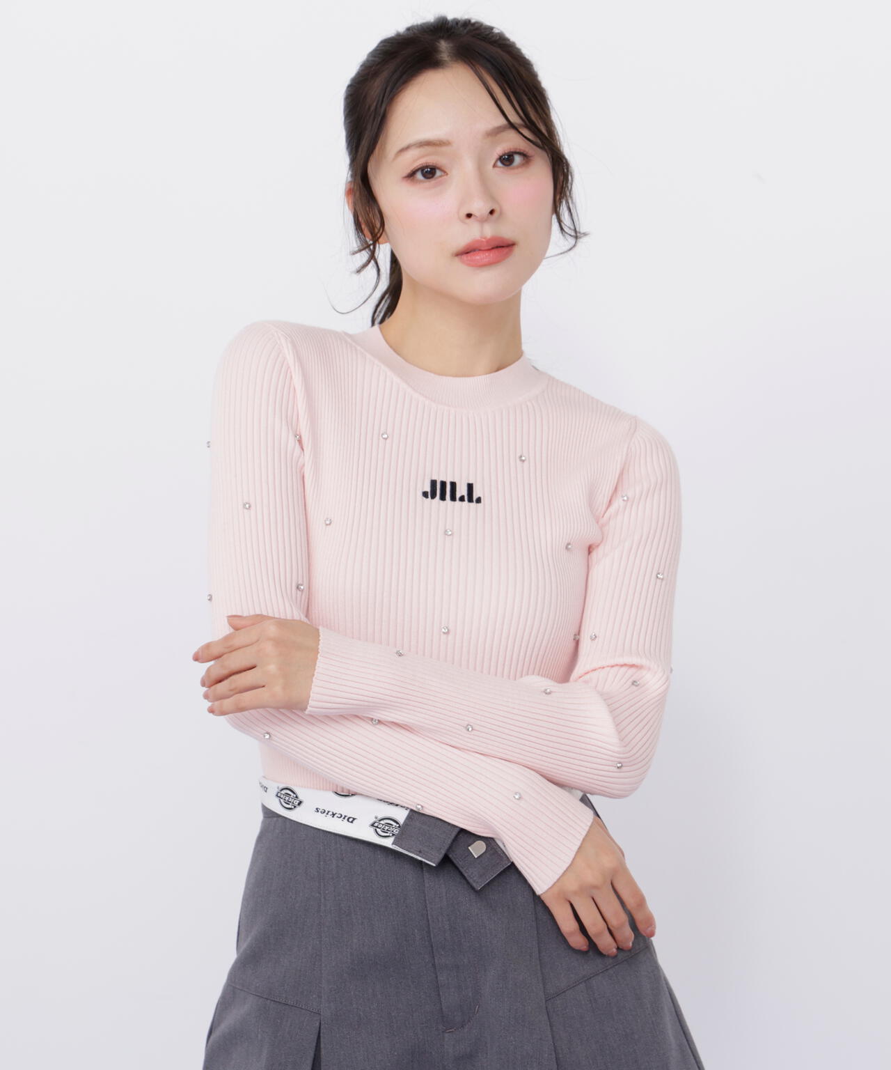 ビジューコンパクトロゴニット