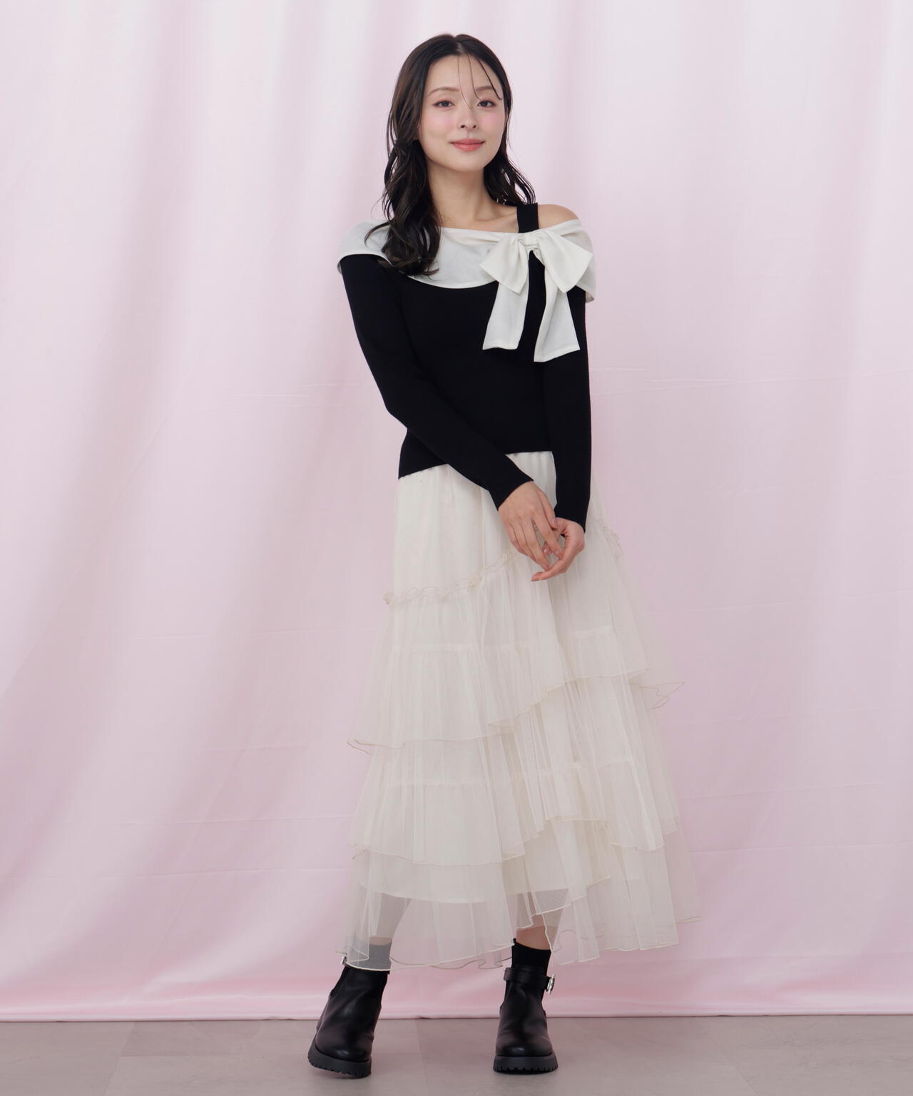 アシメリボンニット | JILL by JILL STUART（ジル バイ ジル