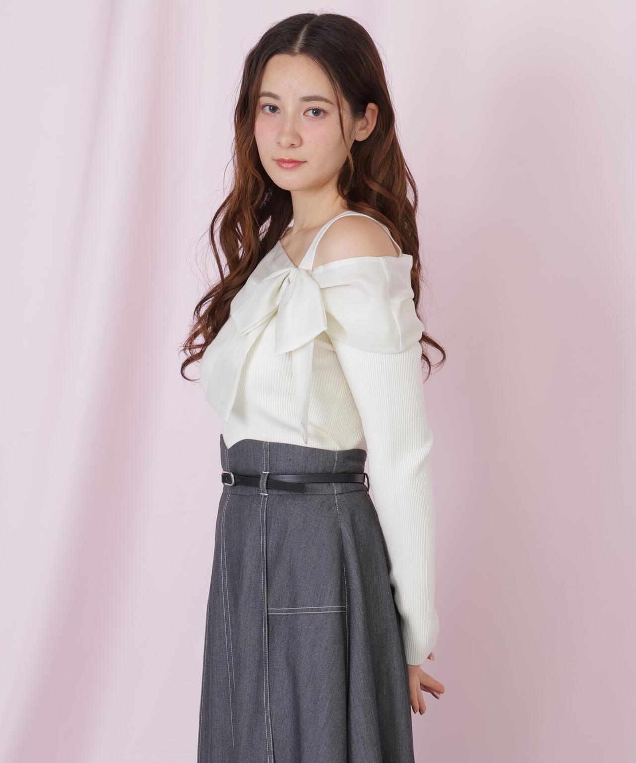 アシメリボンニット | JILL by JILL STUART（ジル バイ ジル