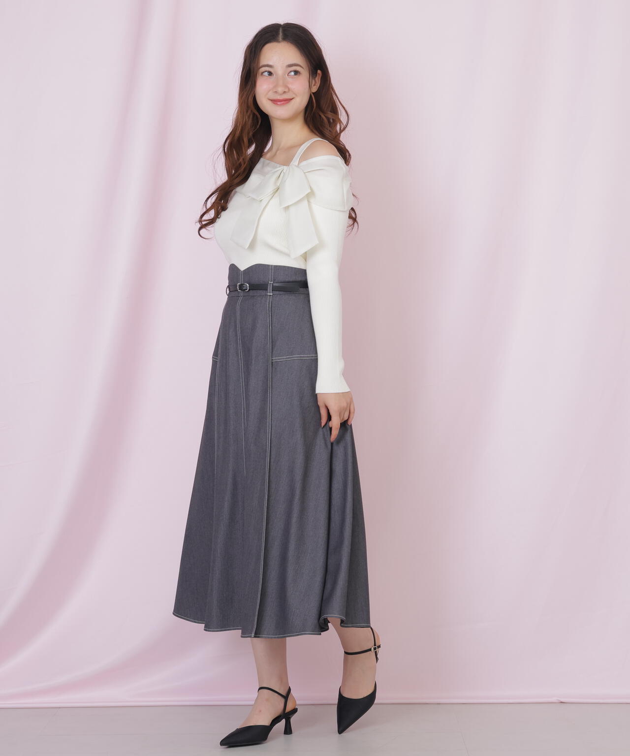 アシメリボンニット | JILL by JILL STUART（ジル バイ ジル