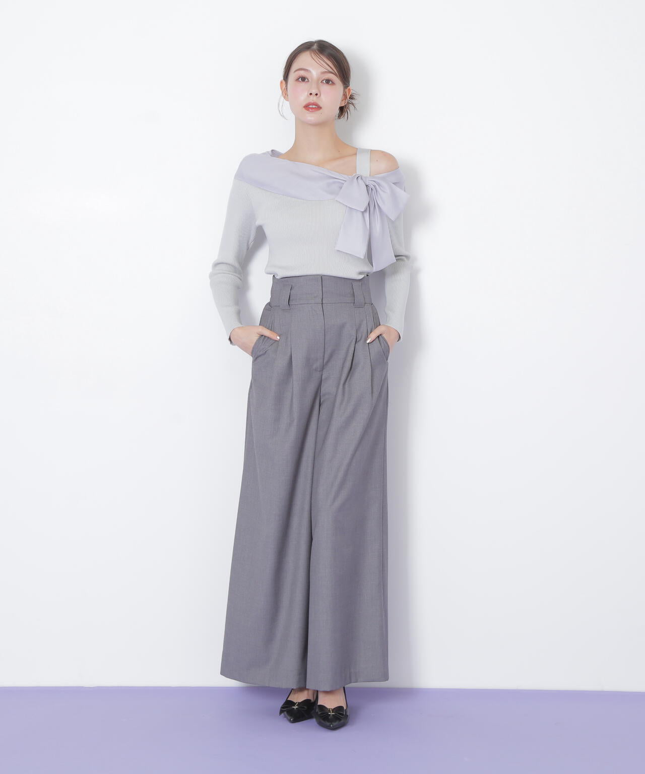 アシメリボンニット | JILL by JILL STUART（ジル バイ ジル