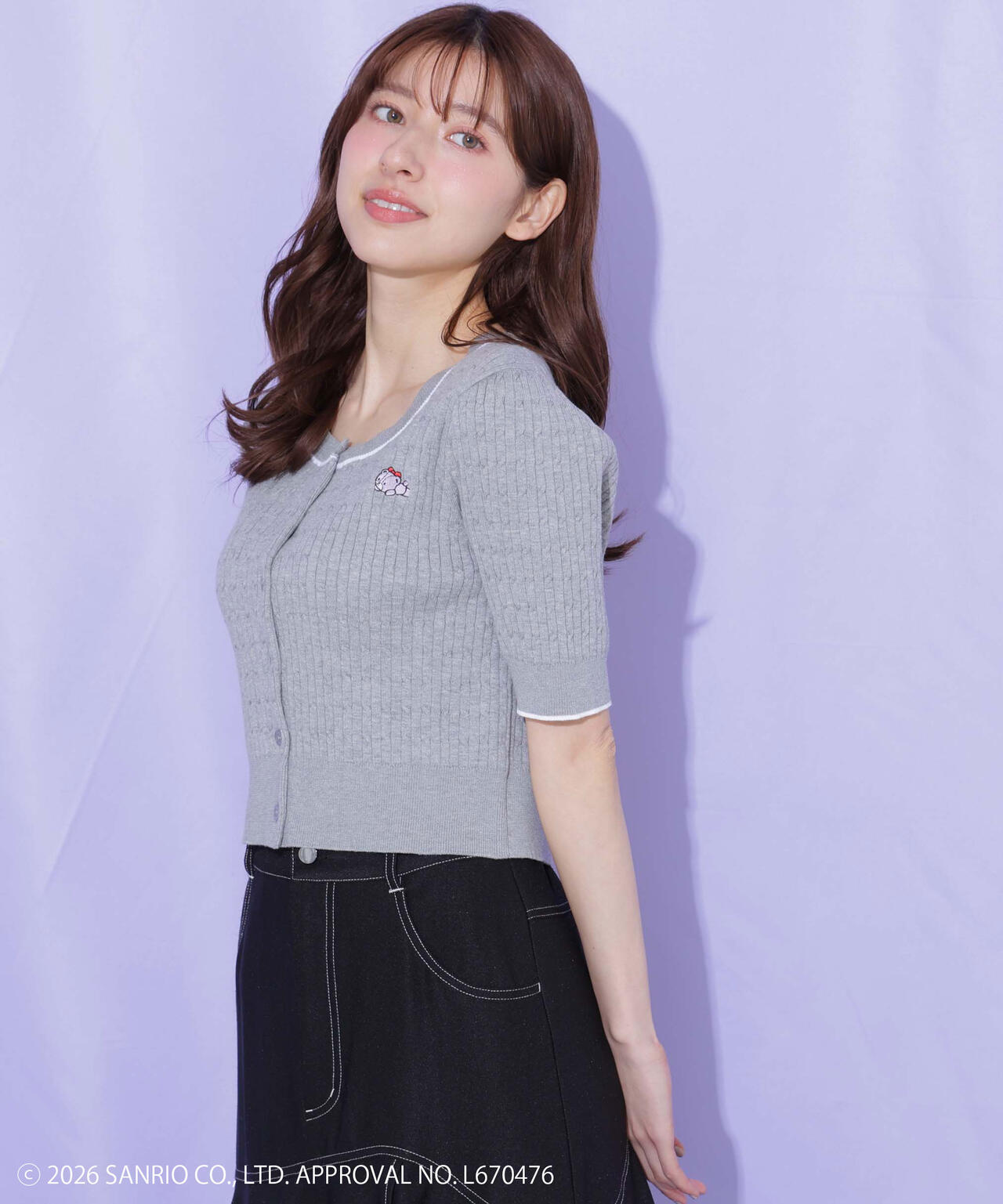 タイニーチャムミニケーブルカーデトップス