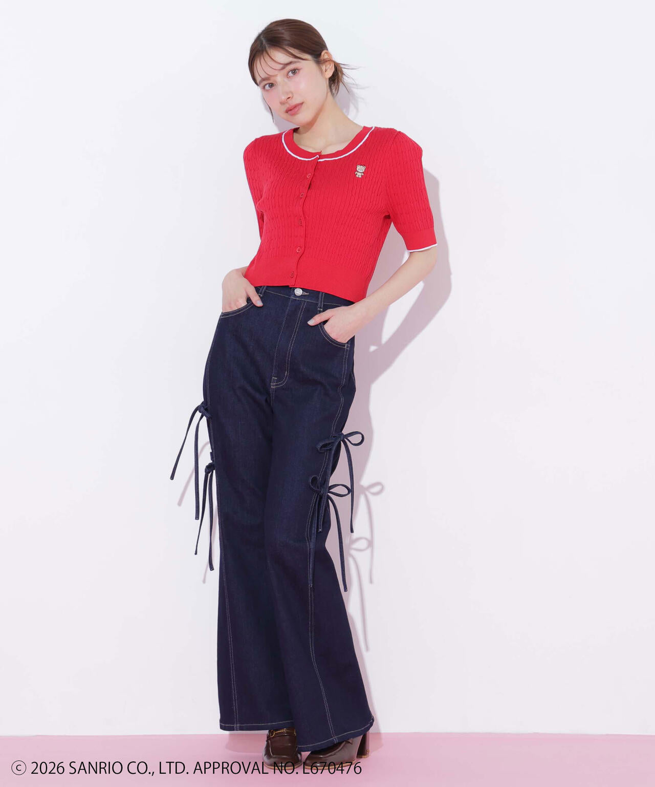 タイニーチャムミニケーブルカーデトップス