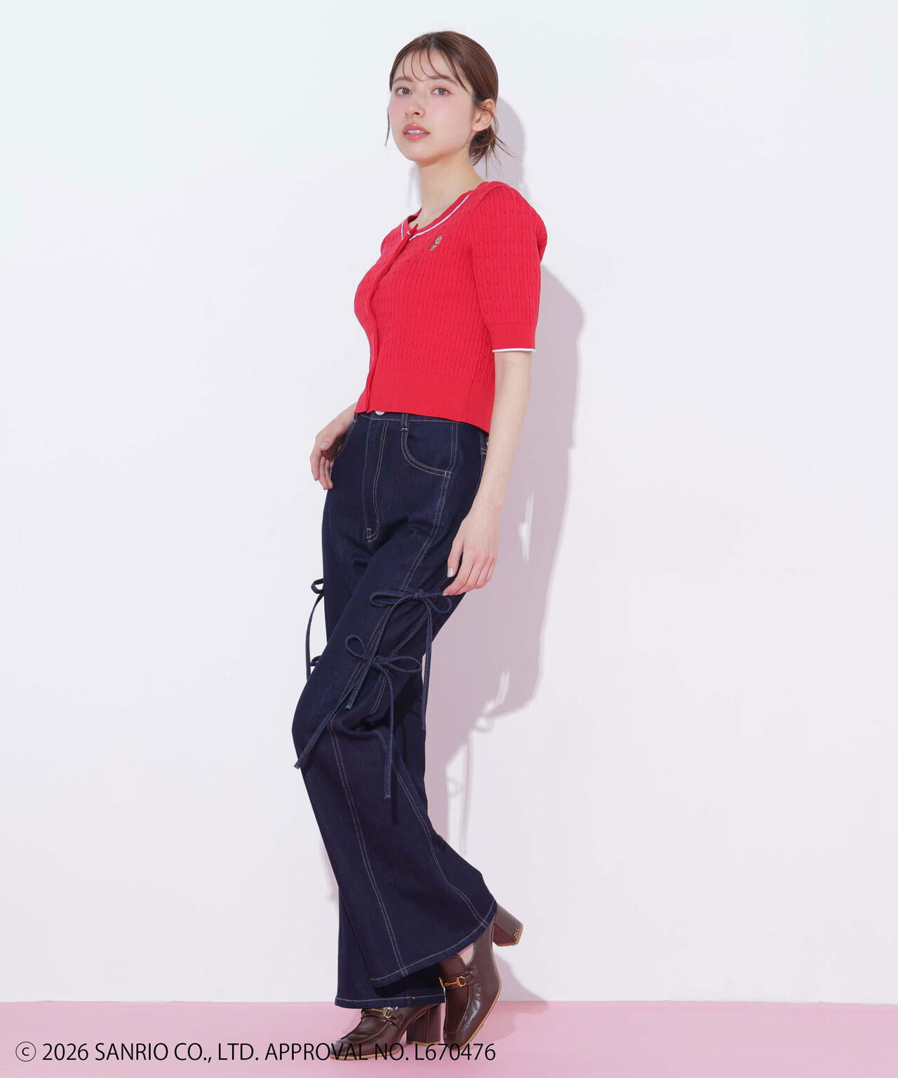 タイニーチャムミニケーブルカーデトップス