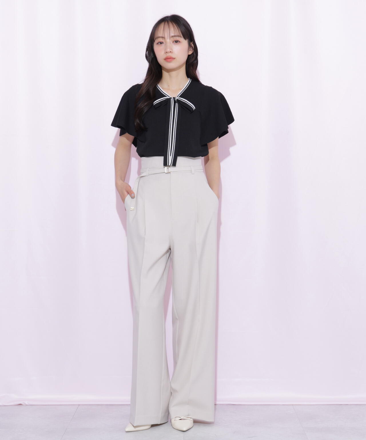フレアスリーブボウタイニット | JILL by JILL STUART（ジル バイ ジル