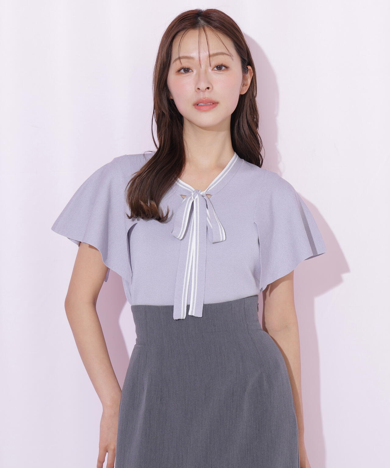 フレアスリーブボウタイニット | JILL by JILL STUART（ジル バイ ジル