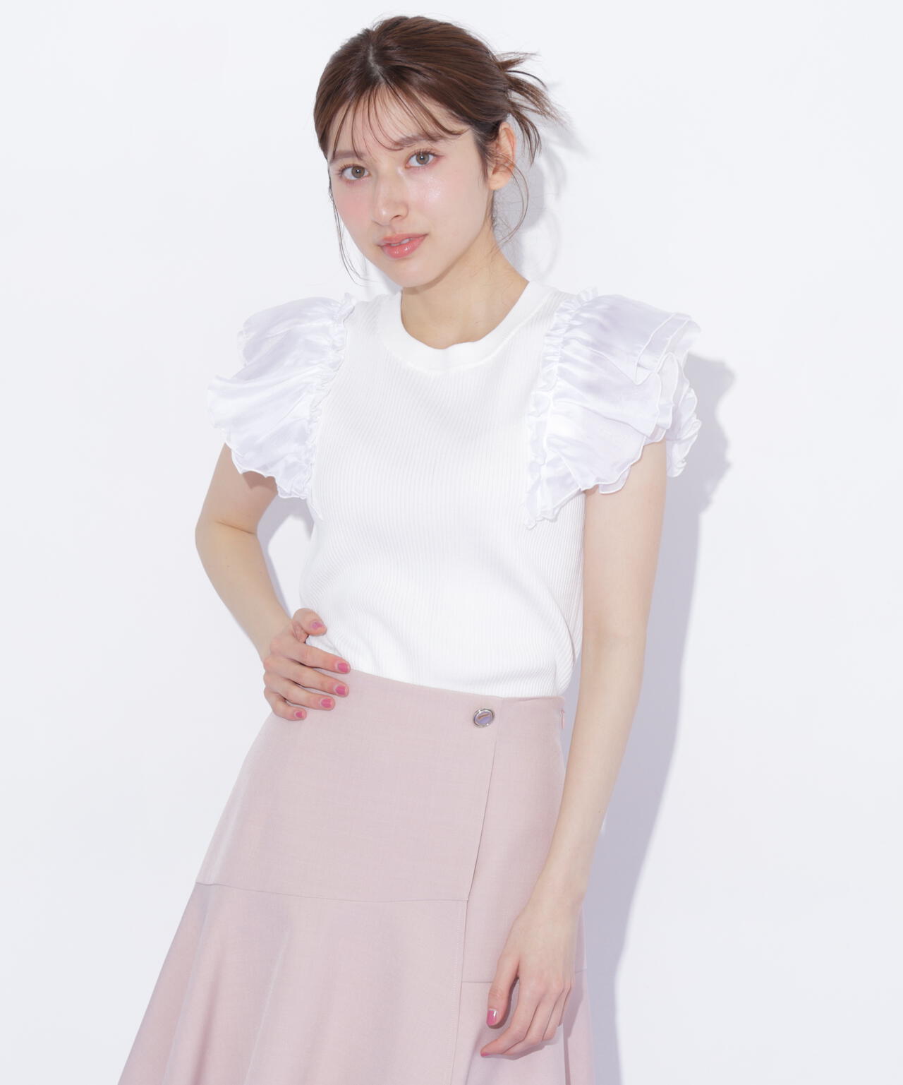 ジルバイジルスチュアートリブベーシックフレアスリーブニット JILL by JILLSTUART - 未使用タグ付き♡リブベーシックフレアスリーブ