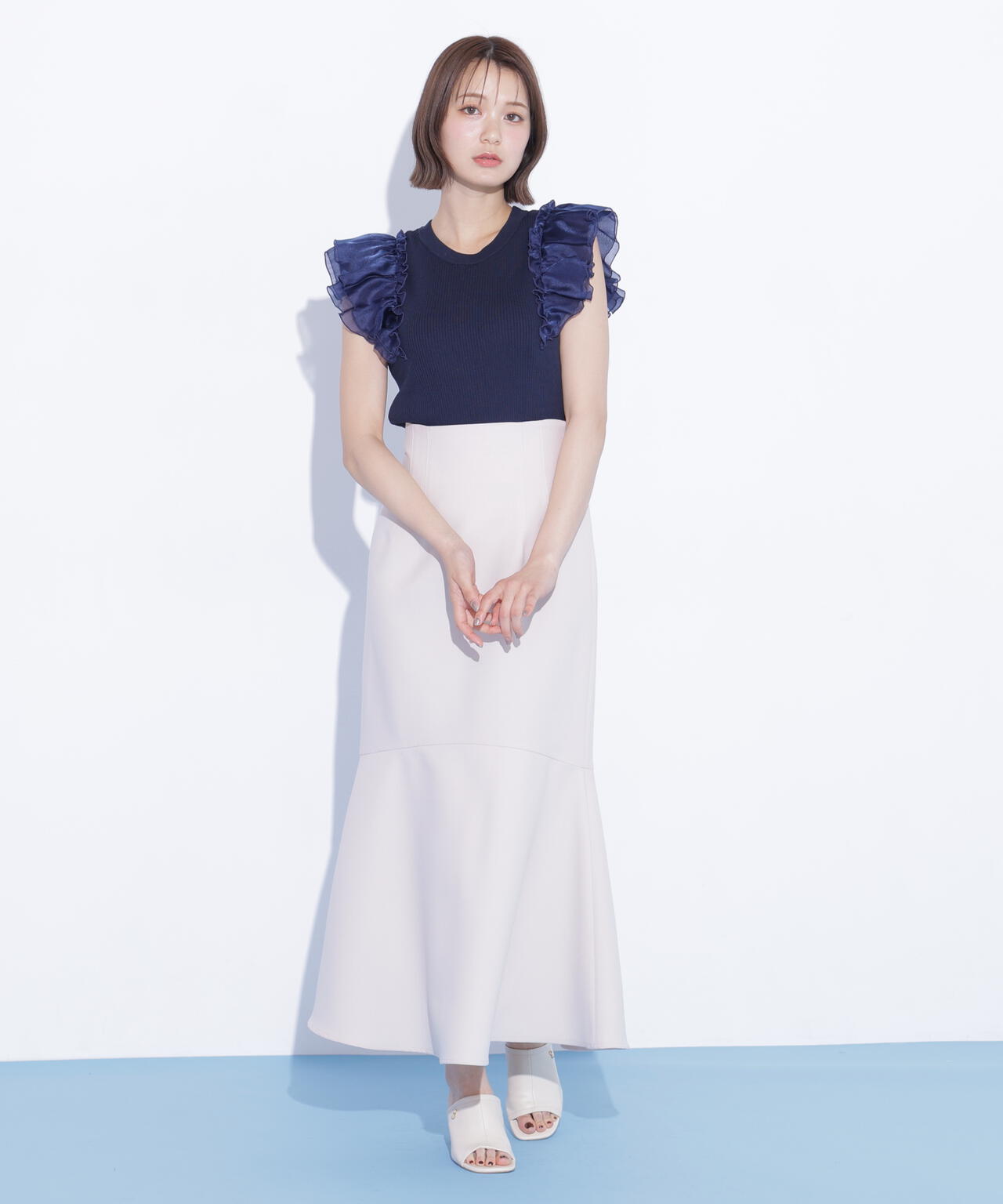 JILL by JILLSTUART 新品 リブベーシックフレアスリーブニット JILL by JILLSTUART - 未使用タグ付き♡リブベーシックフレアスリーブ