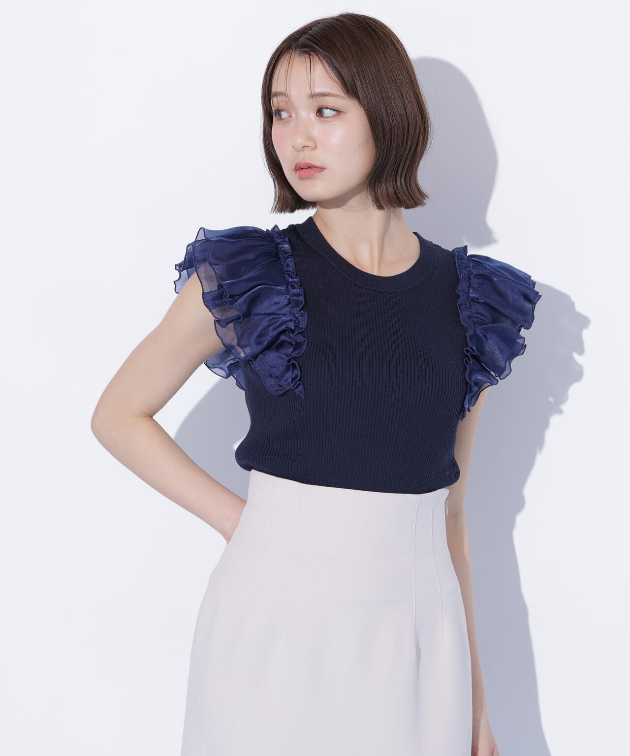 シアースリーブリブニット | JILL by JILL STUART（ジル バイ ジル