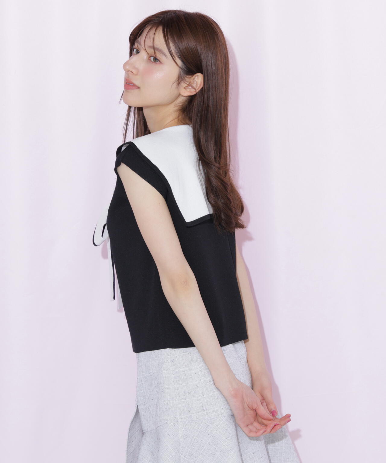 リボンセーラーカラーニット | JILL by JILL STUART（ジル バイ ジル