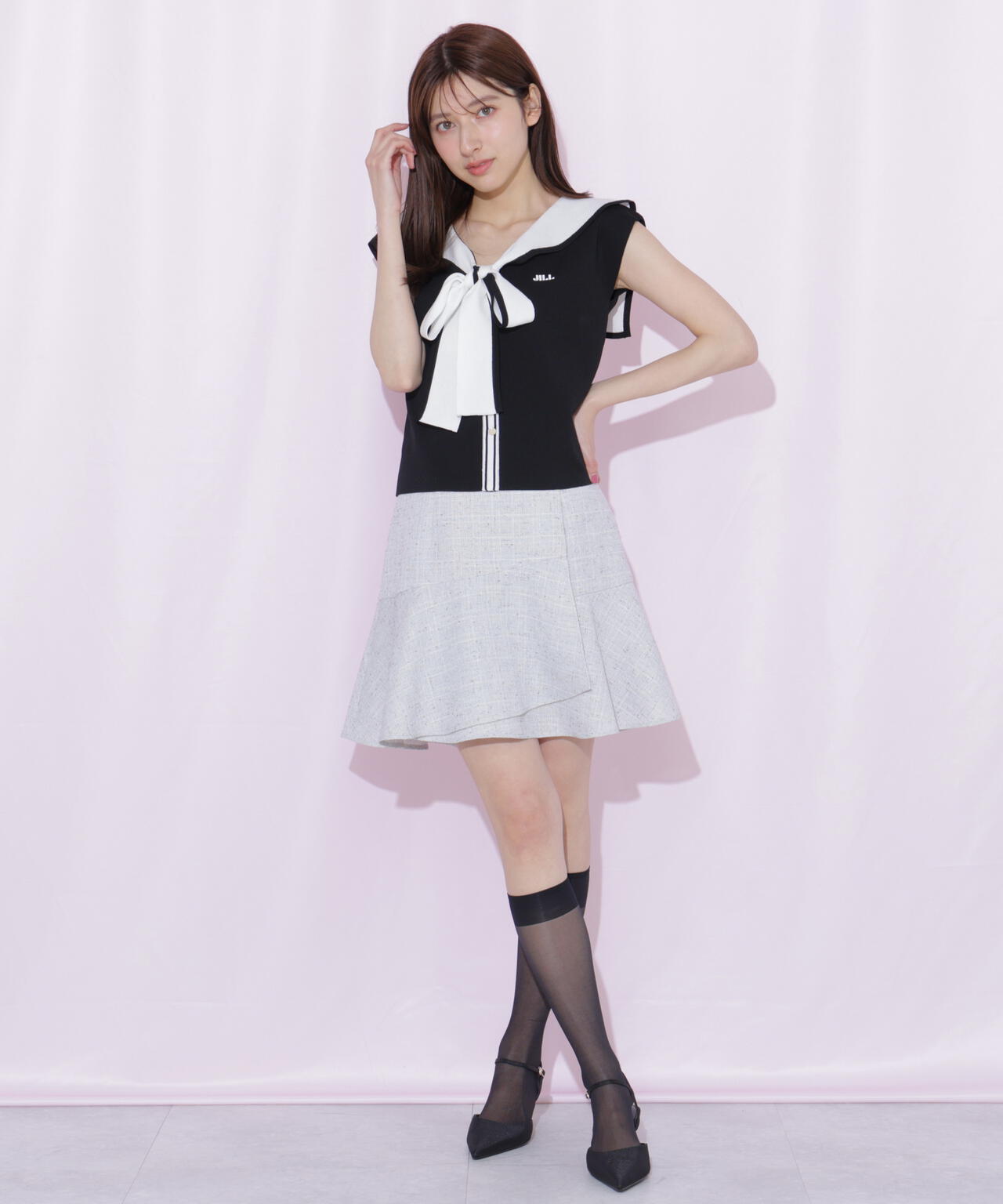 リボンセーラーカラーニット | JILL by JILL STUART（ジル バイ ジル