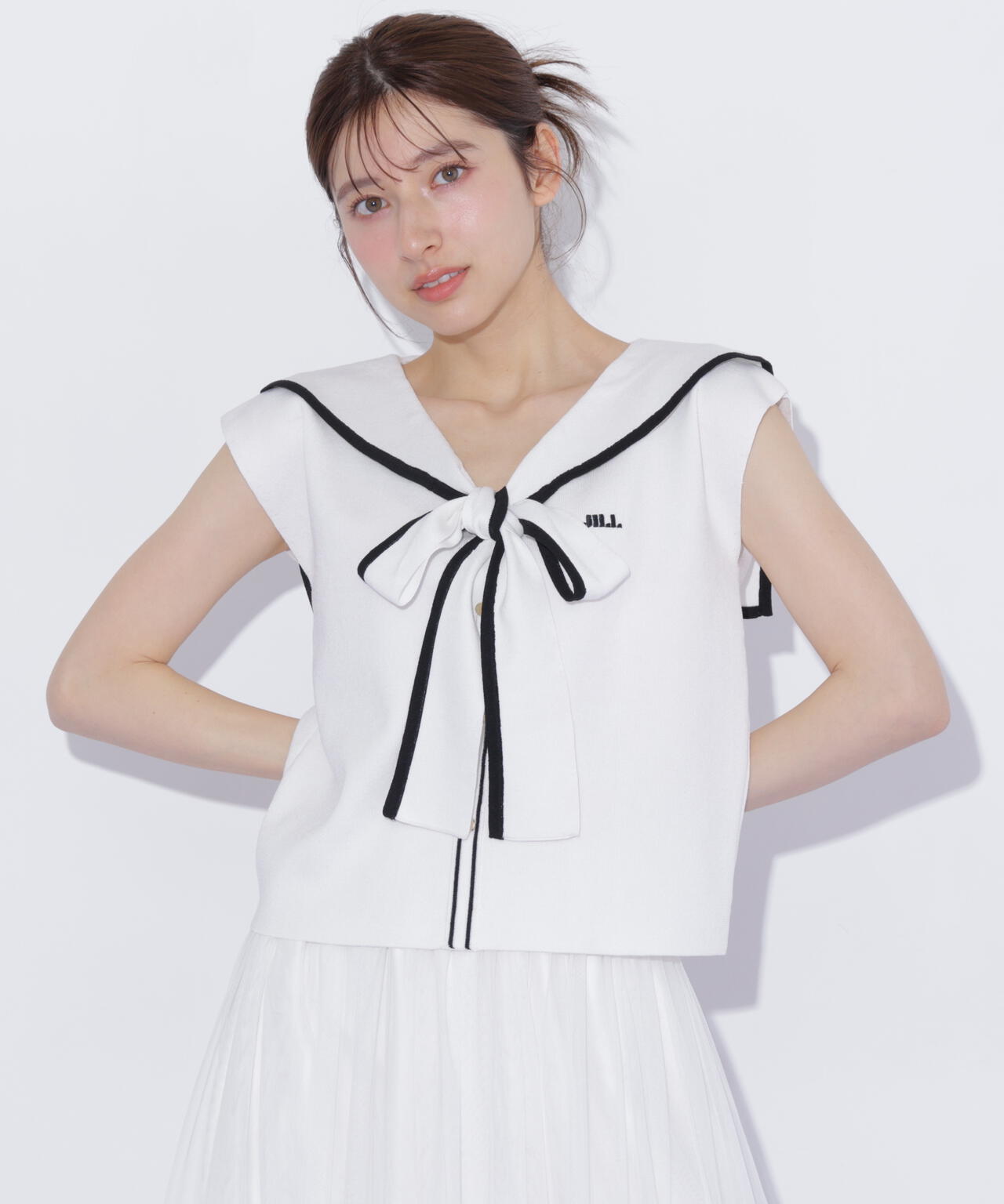 リボンセーラーカラーニット | JILL by JILL STUART（ジル バイ ジル