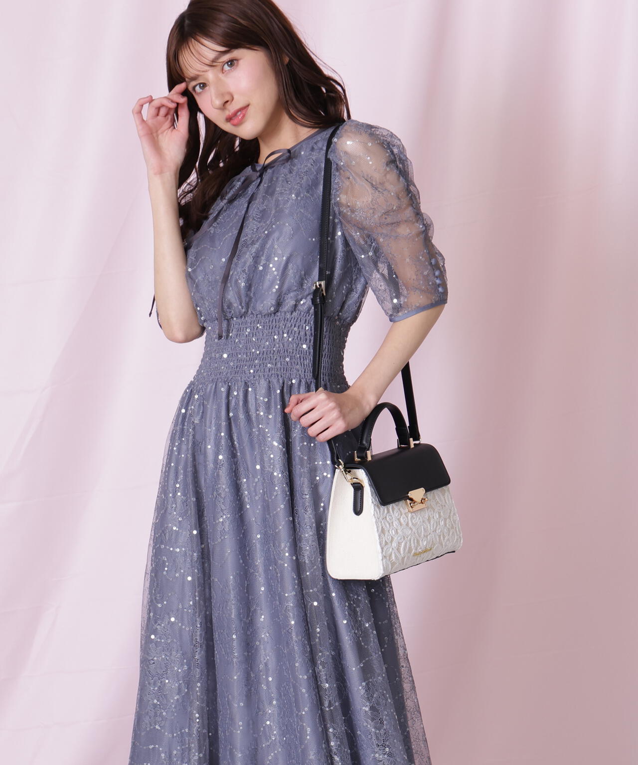 フラップレースバッグ