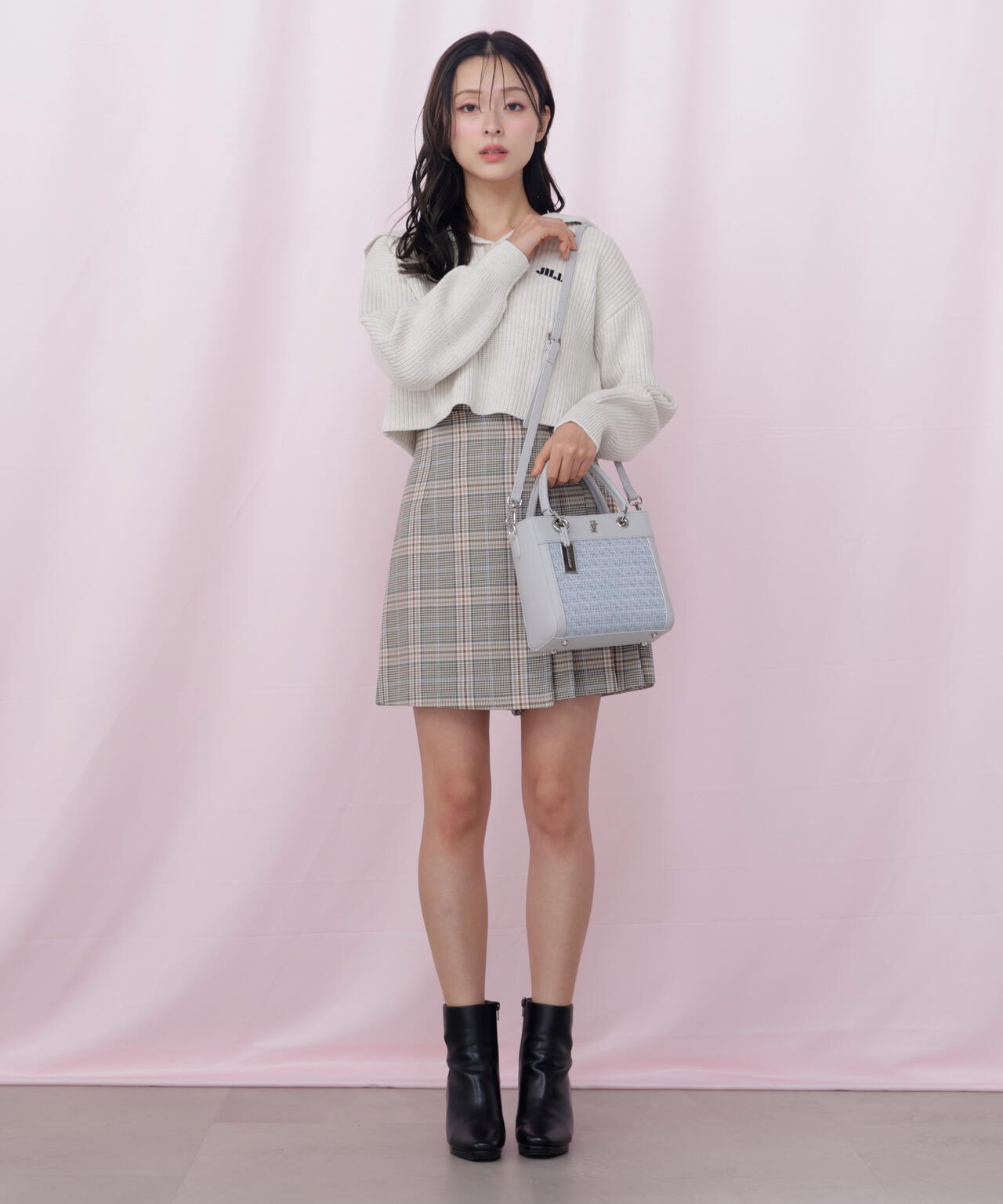 クロスJツイードトートバッグ