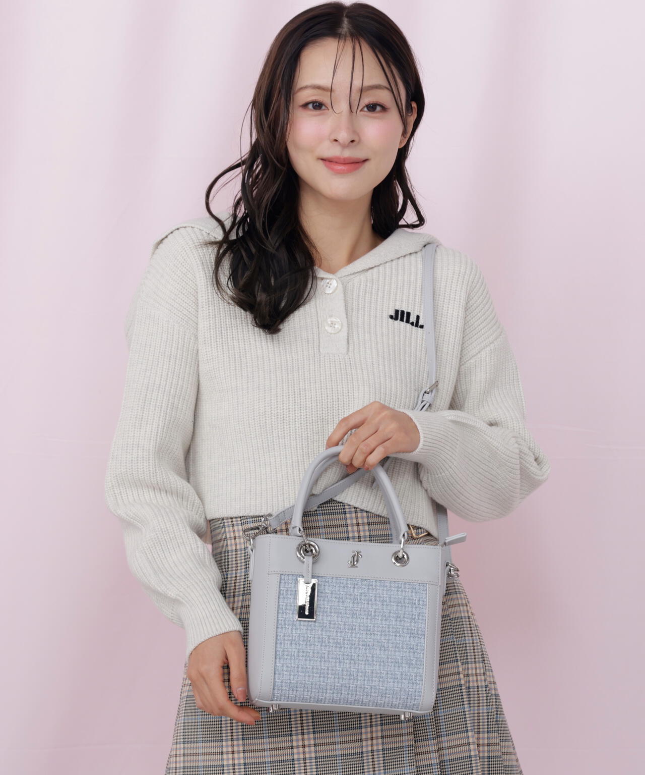 クロスJツイードトートバッグ | JILL by JILL STUART（ジル バイ ジル