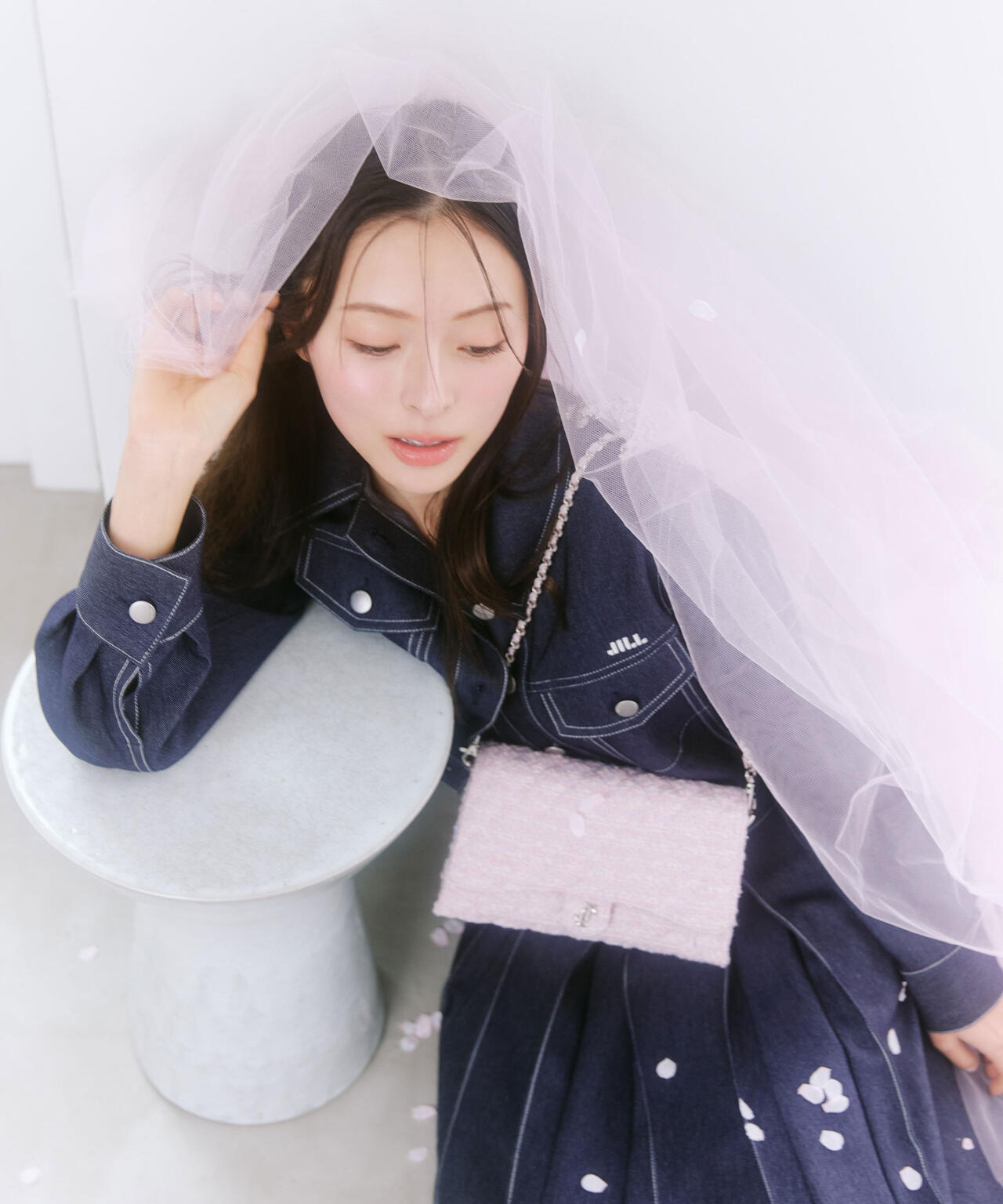 ツイードキルティングチェーンバッグ